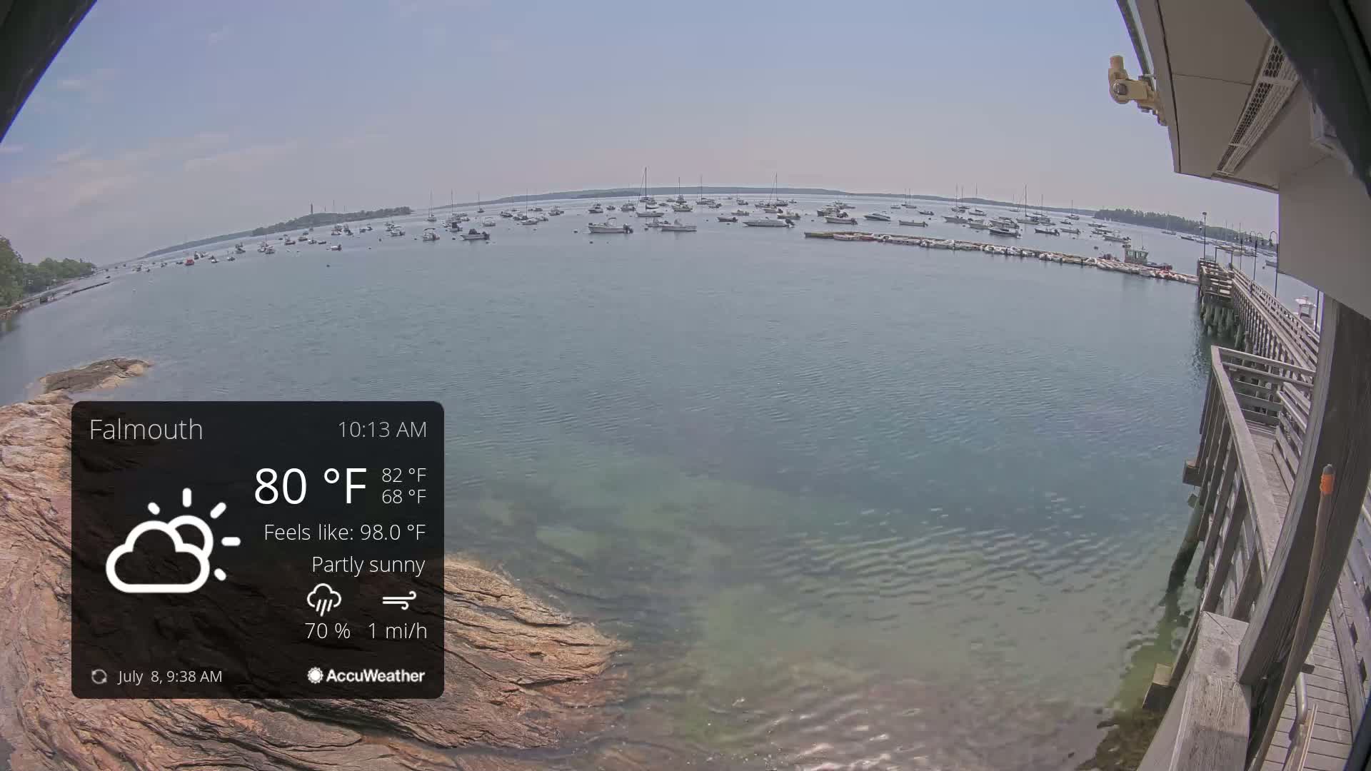 Falmouth Coast & Casco Bay Live Cam - Falmouth, Cumberland, Maine, USA