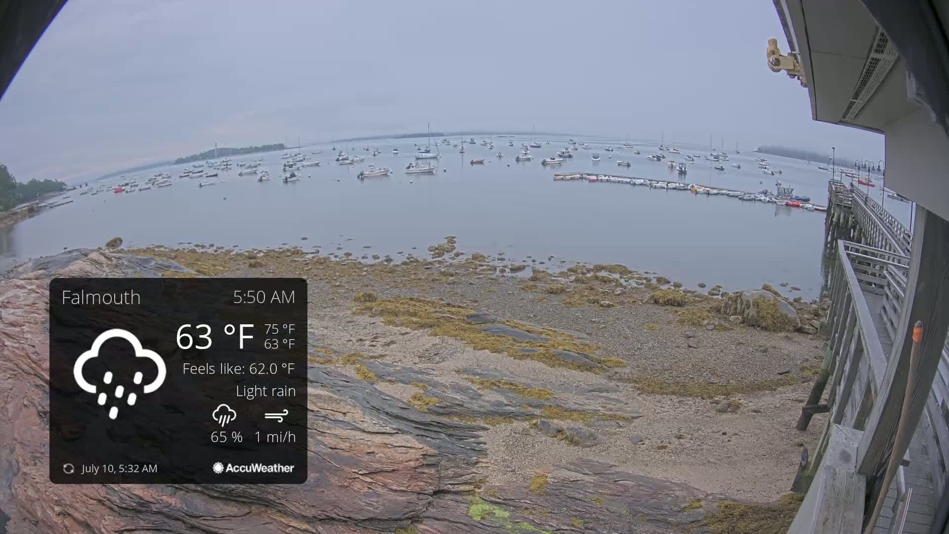 Falmouth Coast & Casco Bay Live Cam - Falmouth, Cumberland, Maine, USA