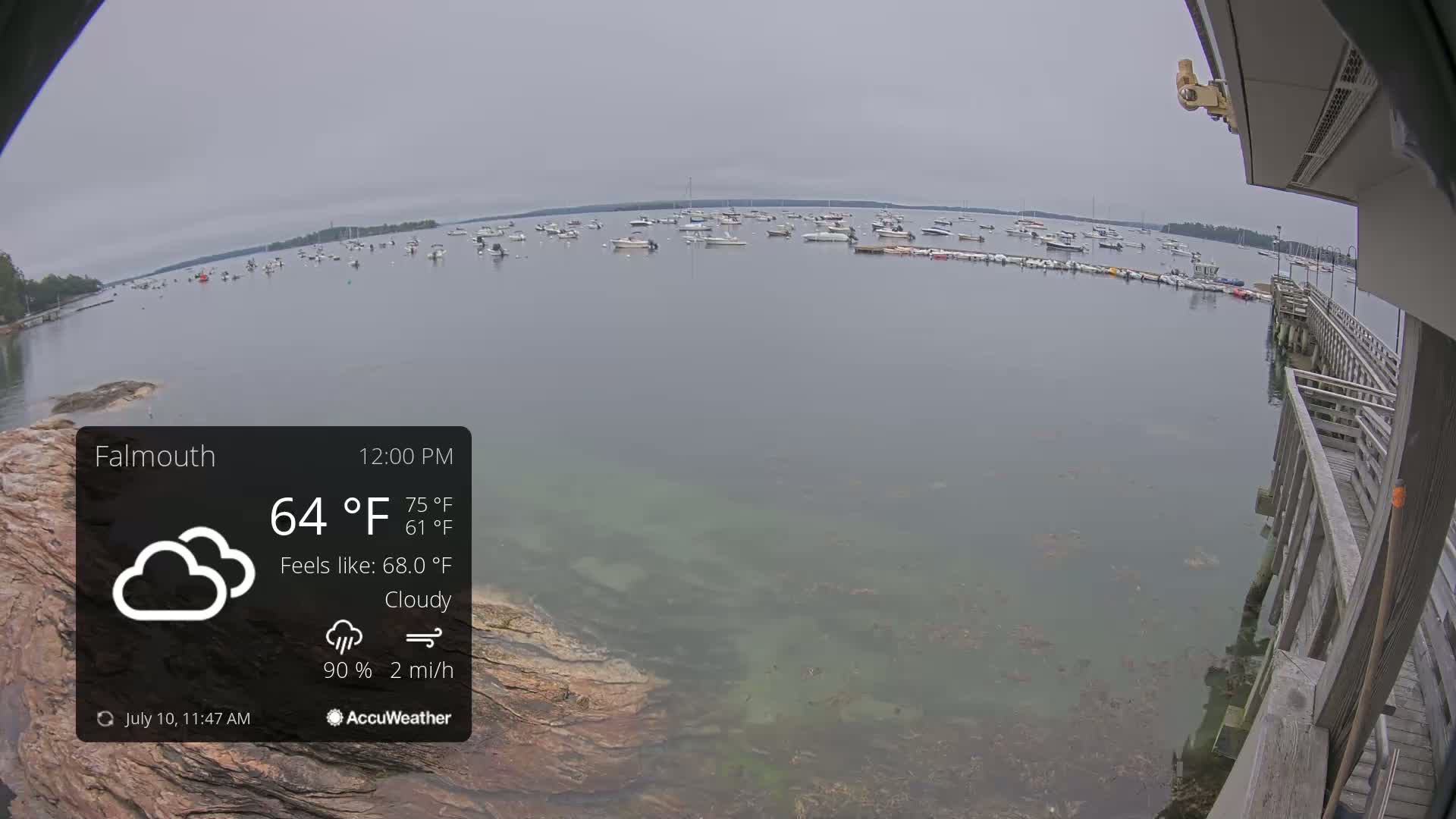 Falmouth Coast & Casco Bay Live Cam - Falmouth, Cumberland, Maine, USA