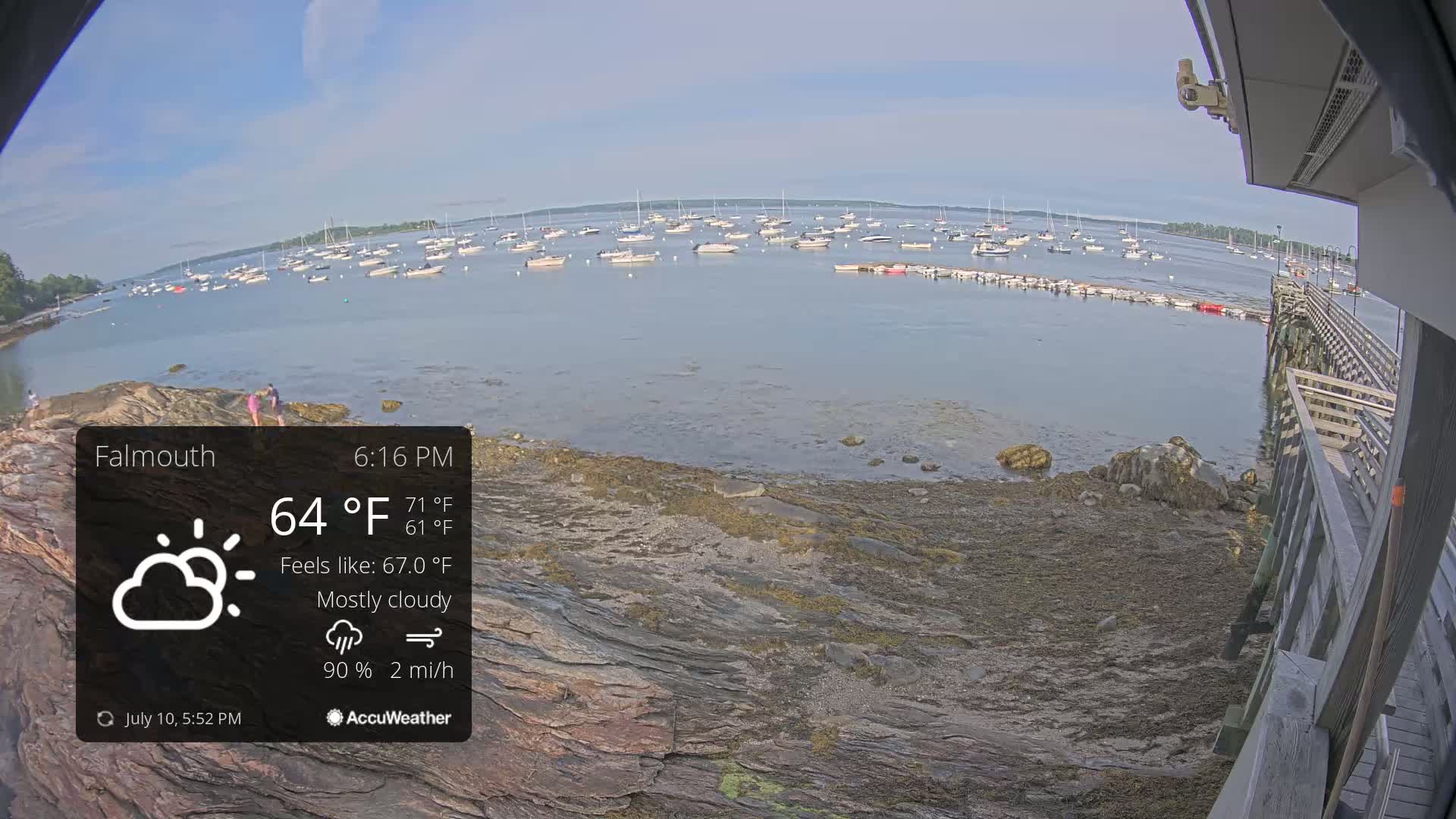 Falmouth Coast & Casco Bay Live Cam - Falmouth, Cumberland, Maine, USA
