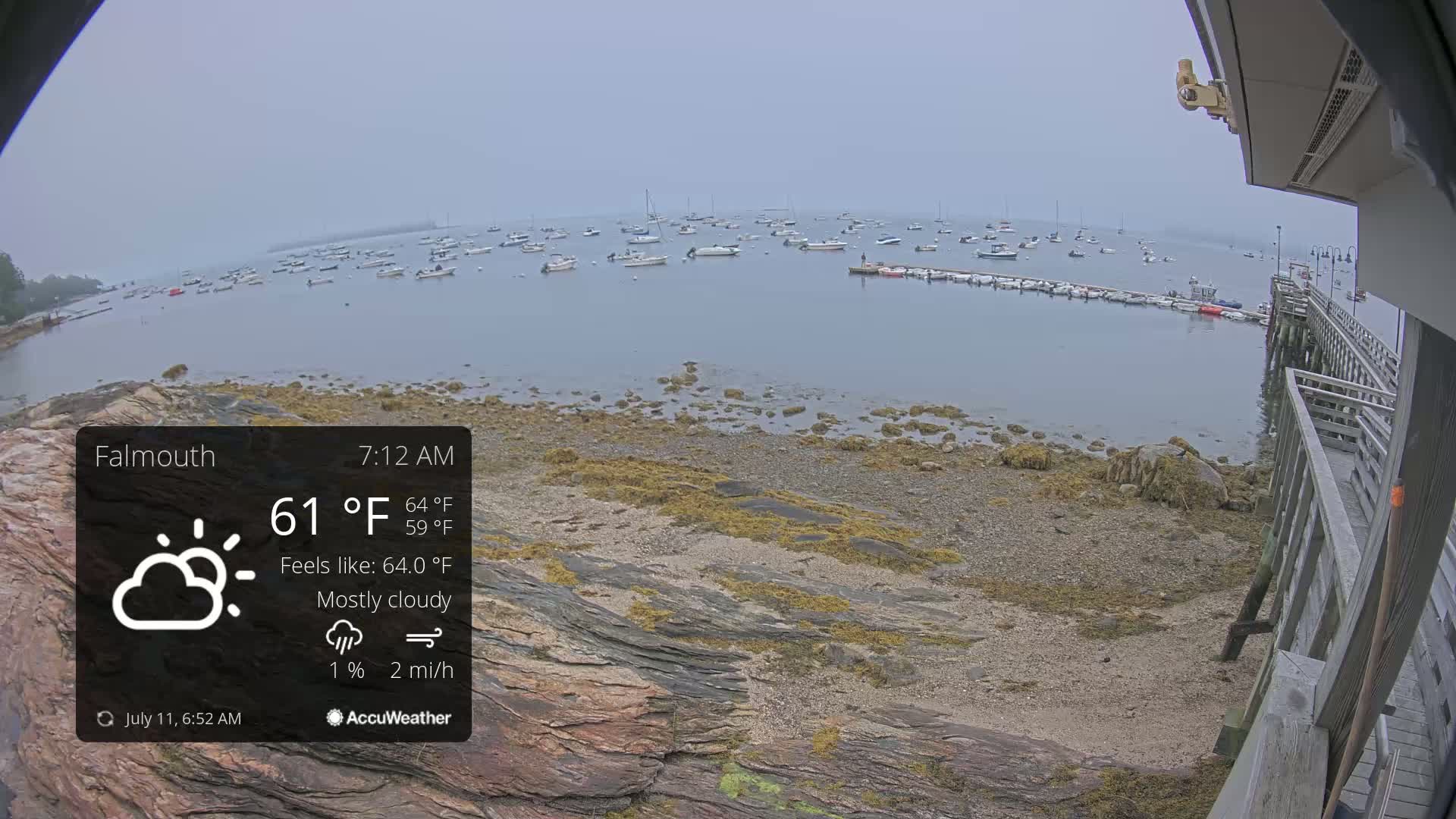 Falmouth Coast & Casco Bay Live Cam - Falmouth, Cumberland, Maine, USA
