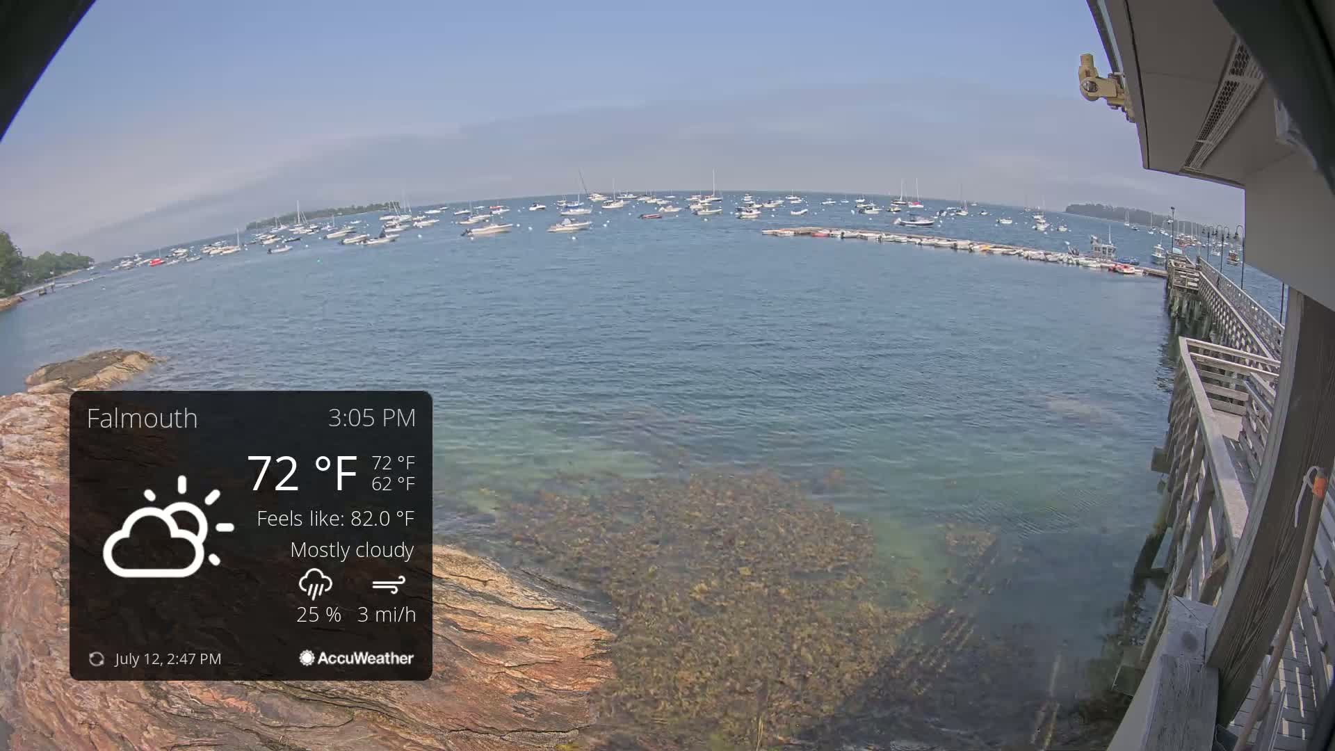 Falmouth Coast & Casco Bay Live Cam - Falmouth, Cumberland, Maine, USA