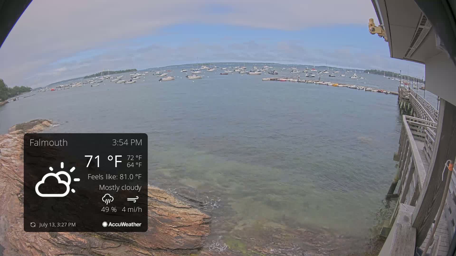Falmouth Coast & Casco Bay Live Cam - Falmouth, Cumberland, Maine, USA