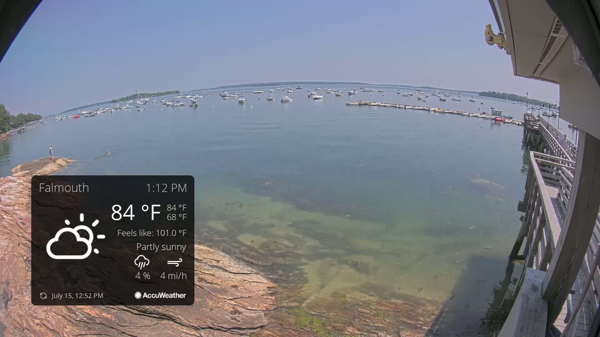 Falmouth Coast & Casco Bay Live Cam - Falmouth, Cumberland, Maine, USA