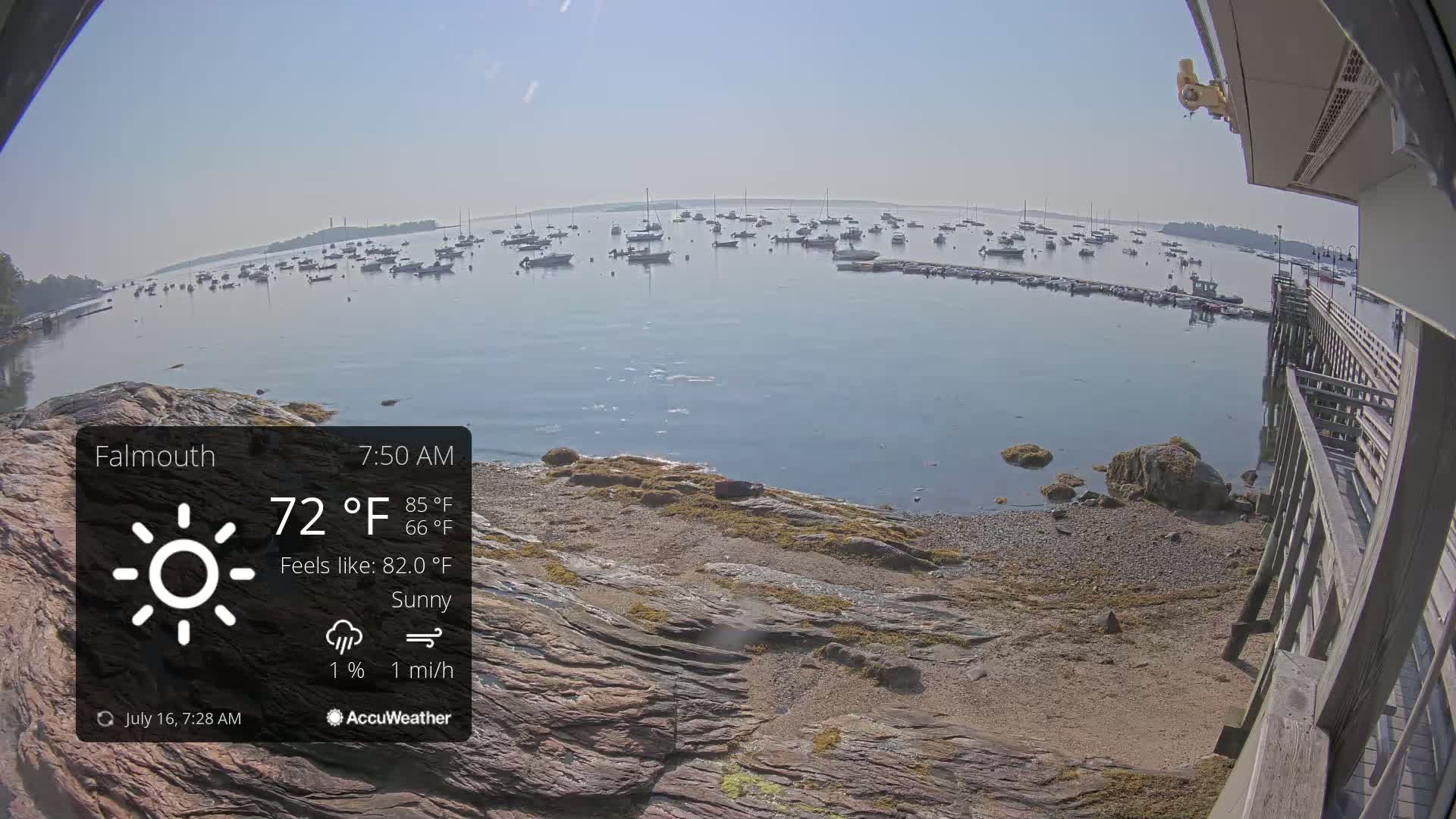 Falmouth Coast & Casco Bay Live Cam - Falmouth, Cumberland, Maine, USA