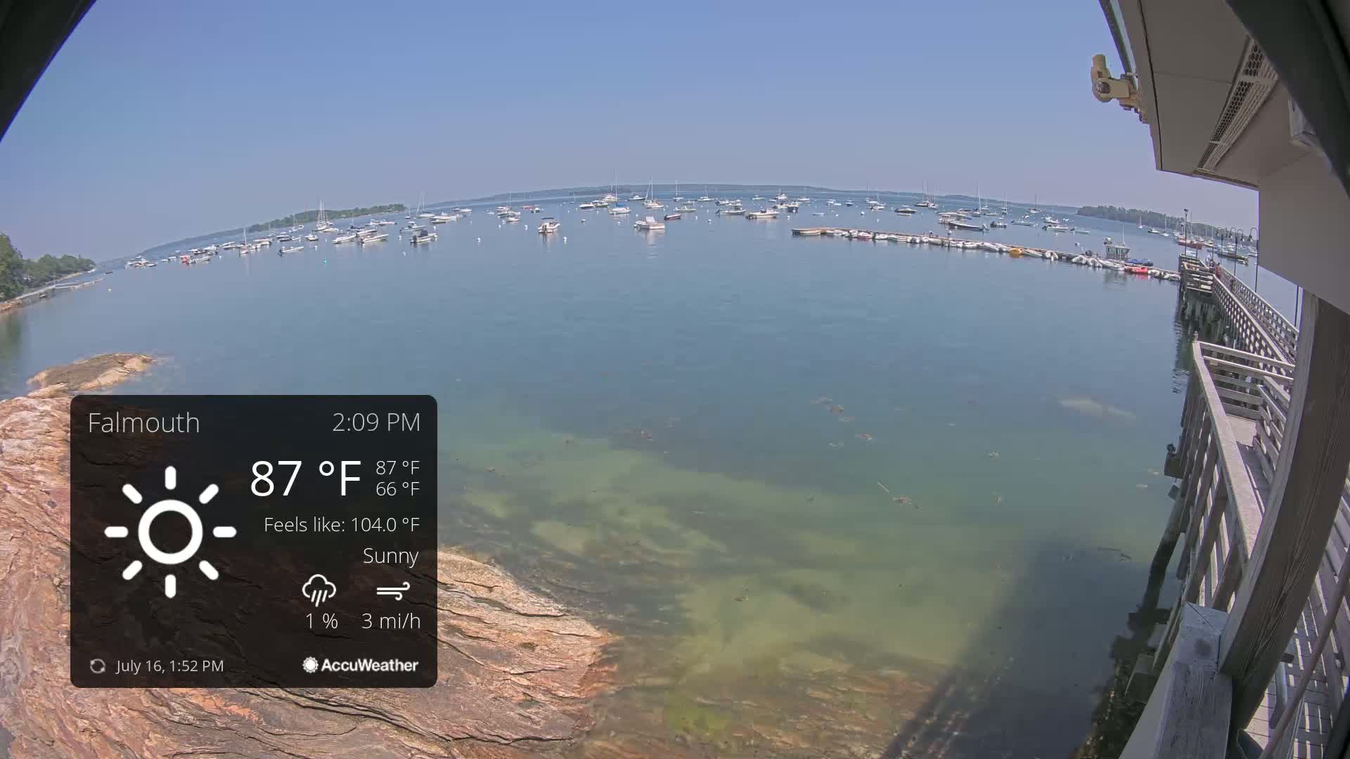 Falmouth Coast & Casco Bay Live Cam - Falmouth, Cumberland, Maine, USA