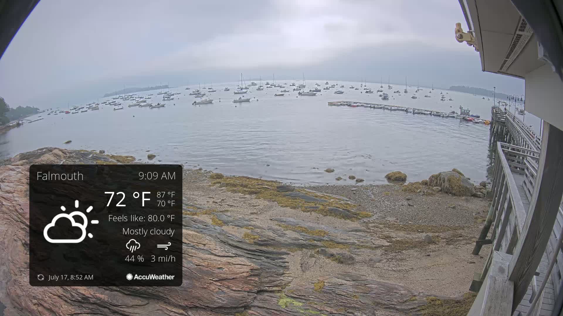 Falmouth Coast & Casco Bay Live Cam - Falmouth, Cumberland, Maine, USA