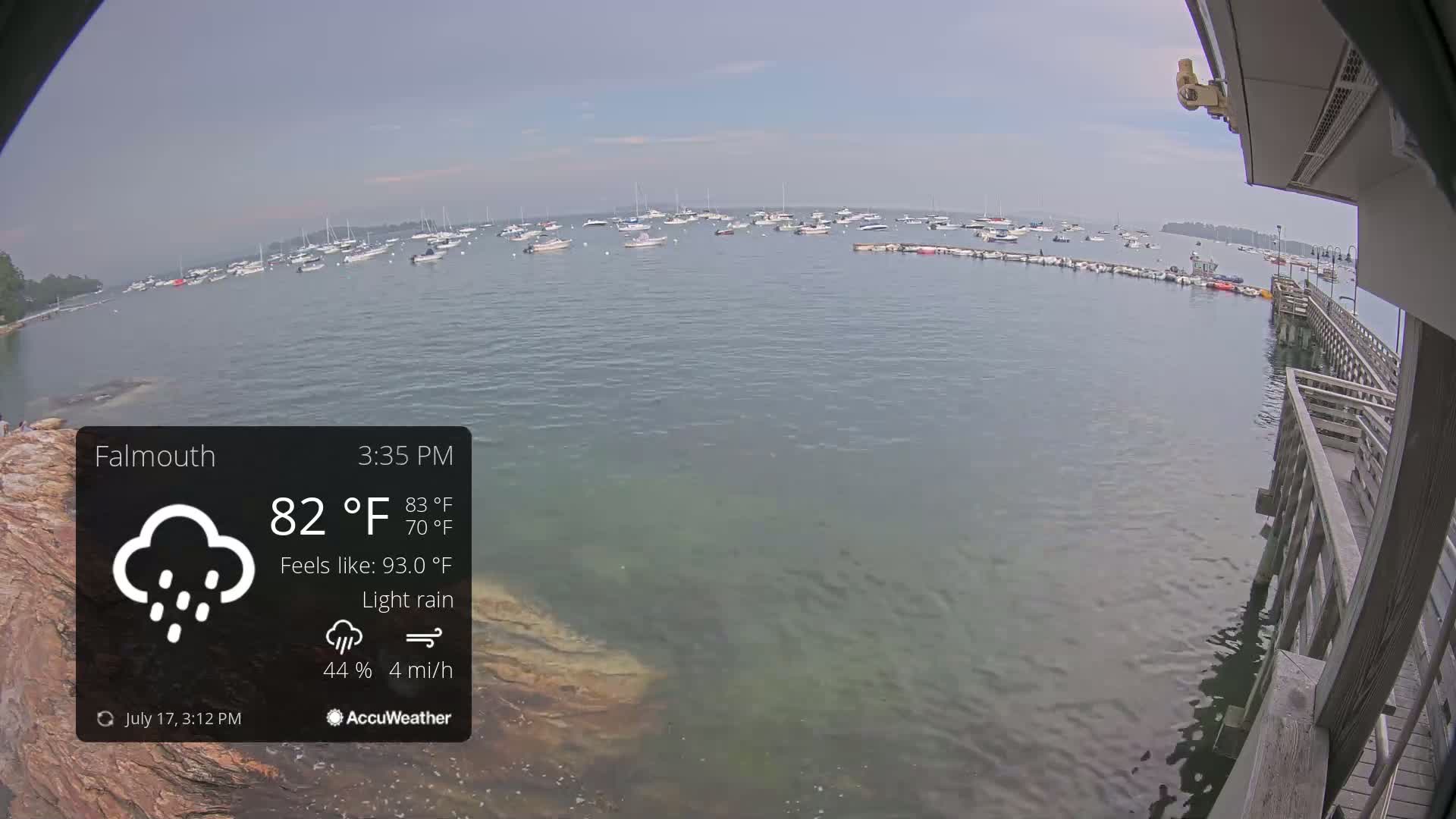Falmouth Coast & Casco Bay Live Cam - Falmouth, Cumberland, Maine, USA