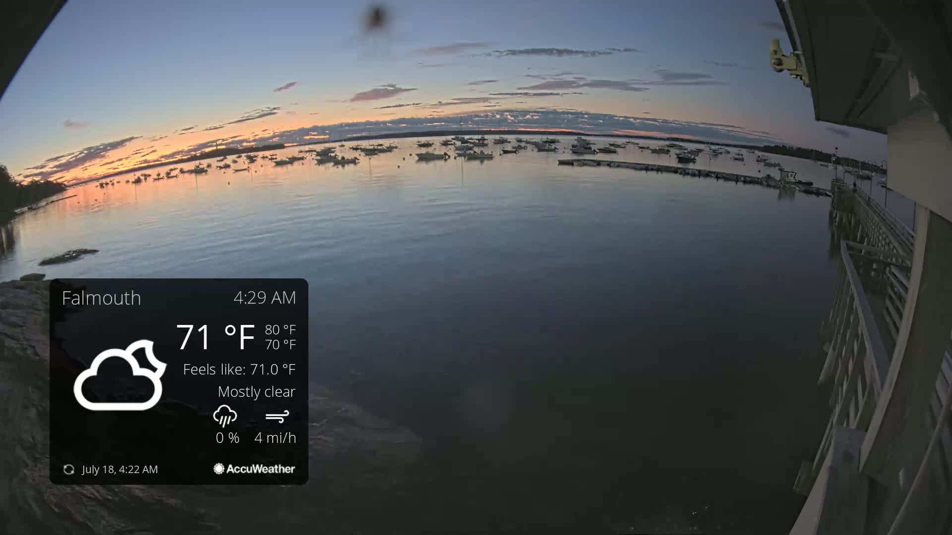 Falmouth Coast & Casco Bay Live Cam - Falmouth, Cumberland, Maine, USA