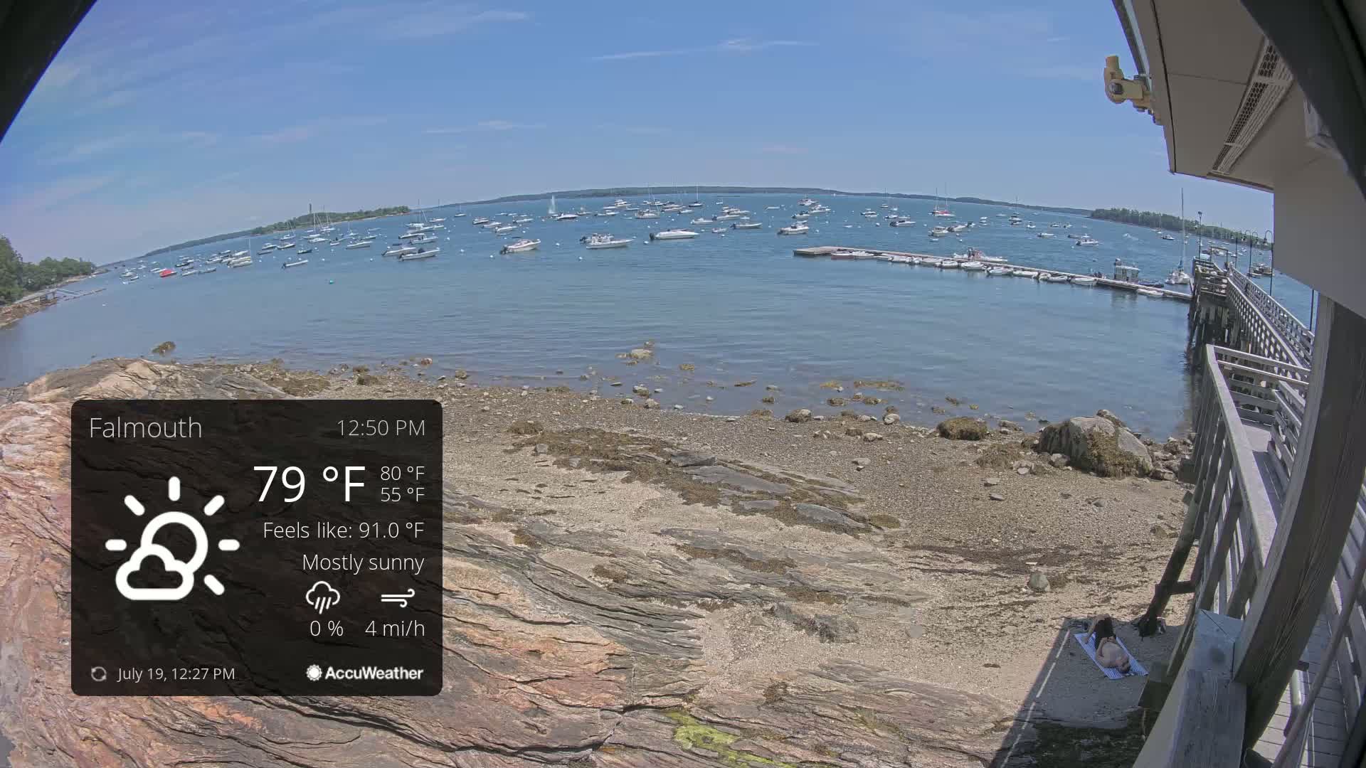 Falmouth Coast & Casco Bay Live Cam - Falmouth, Cumberland, Maine, USA