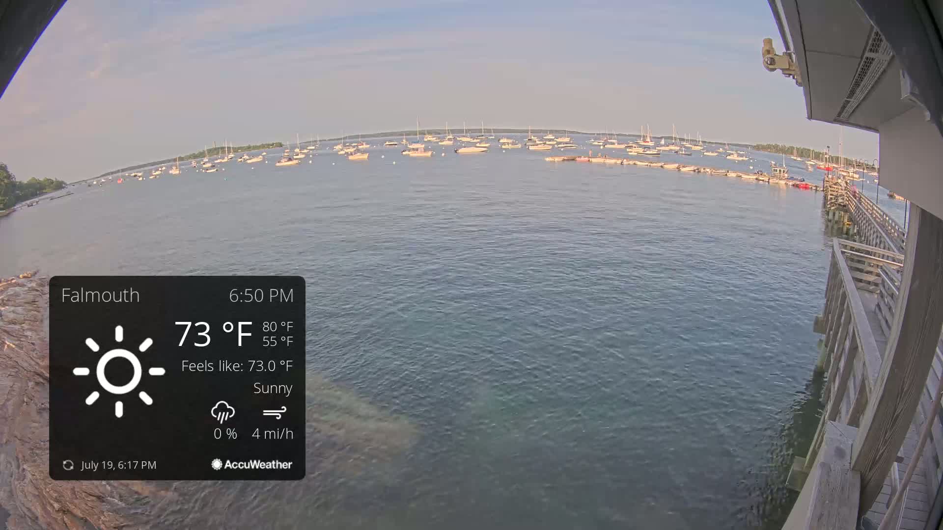 Falmouth Coast & Casco Bay Live Cam - Falmouth, Cumberland, Maine, USA