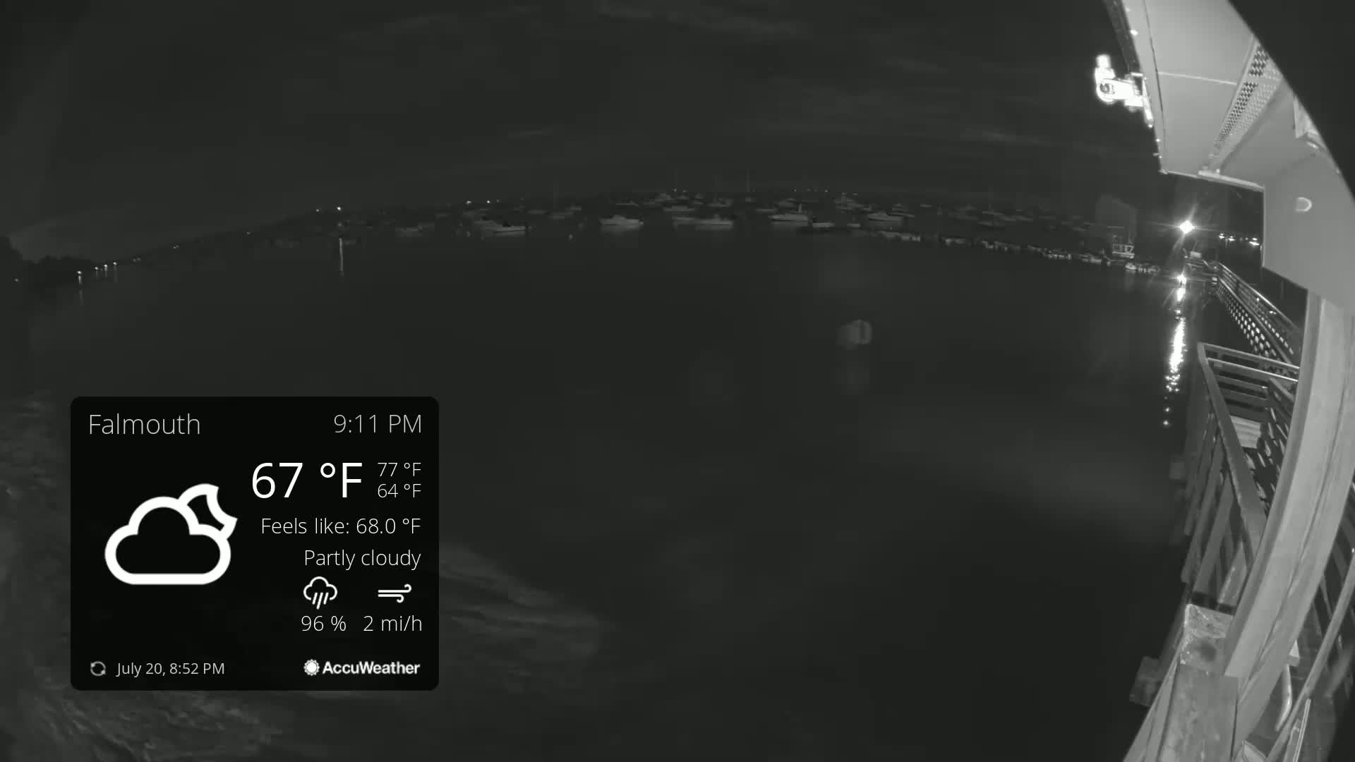 Falmouth Coast & Casco Bay Live Cam - Falmouth, Cumberland, Maine, USA