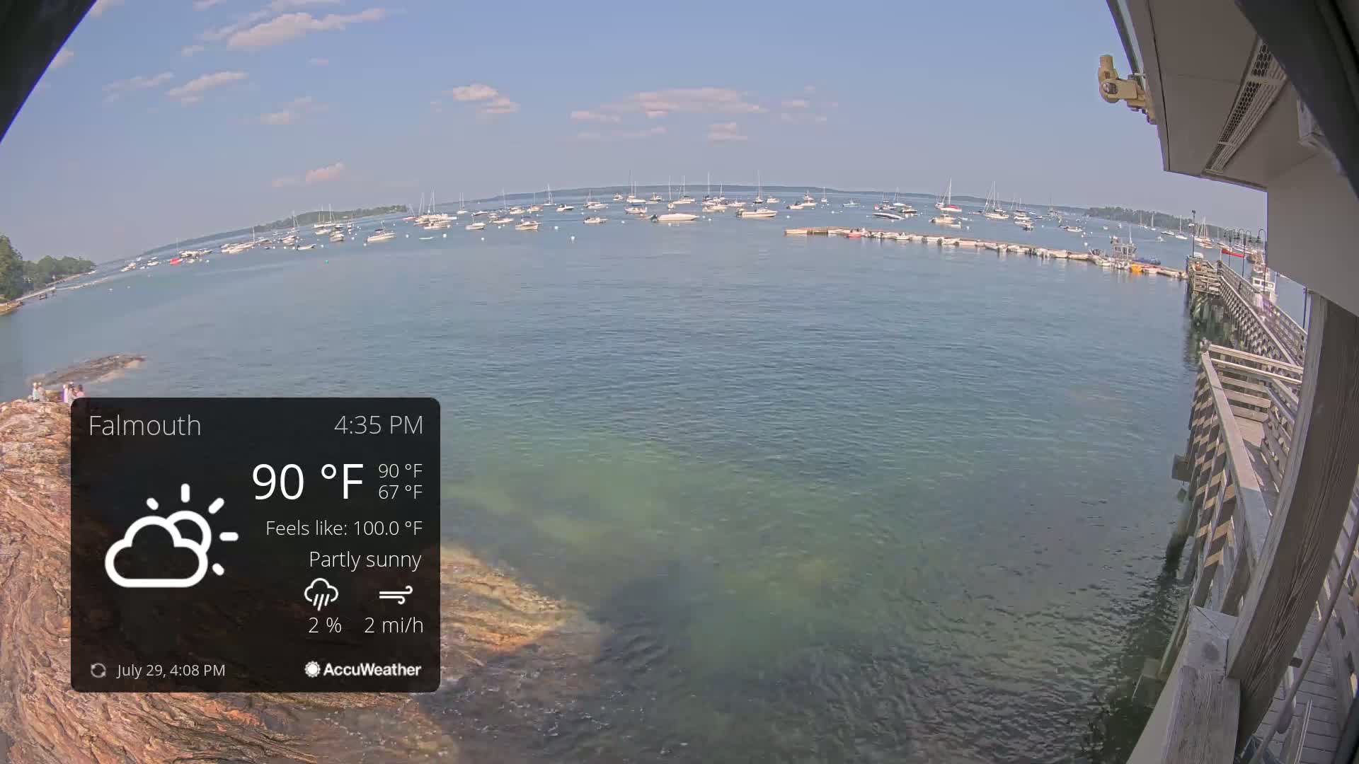 Falmouth Coast & Casco Bay Live Cam - Falmouth, Cumberland, Maine, USA