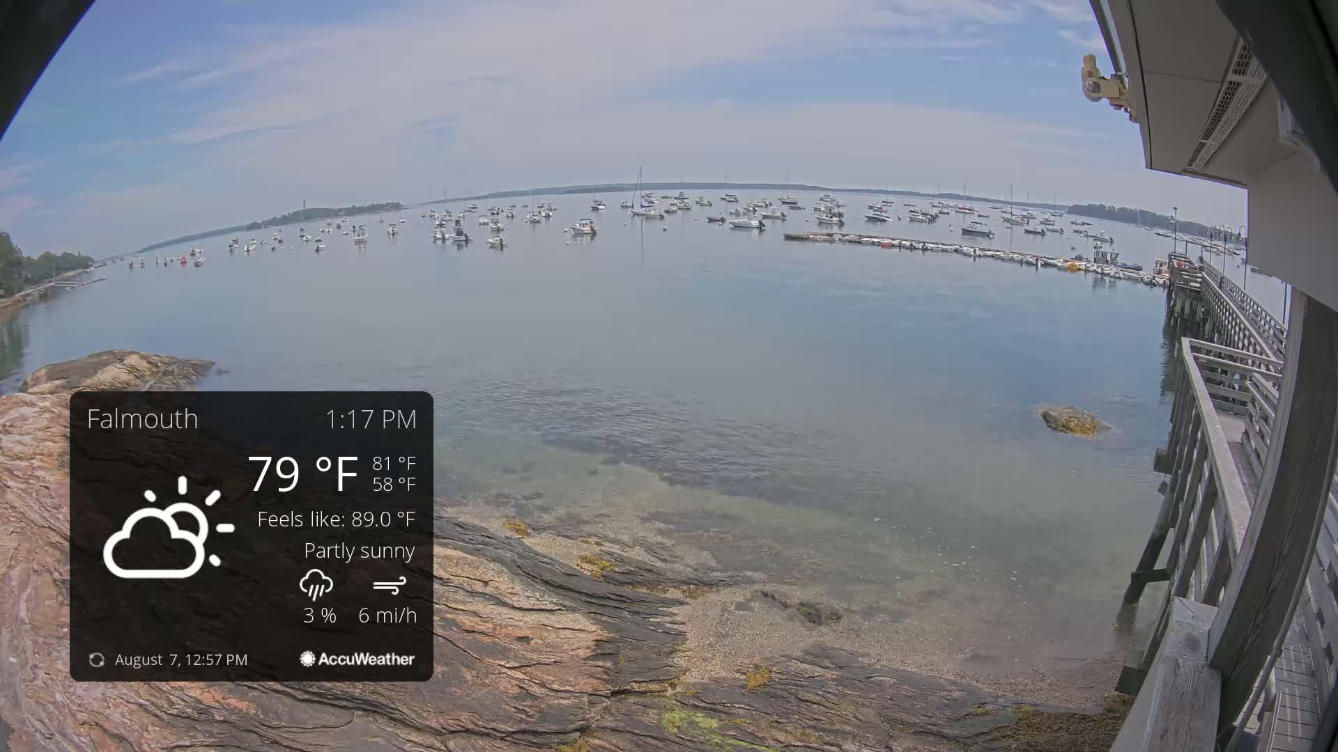 Falmouth Coast & Casco Bay Live Cam - Falmouth, Cumberland, Maine, USA
