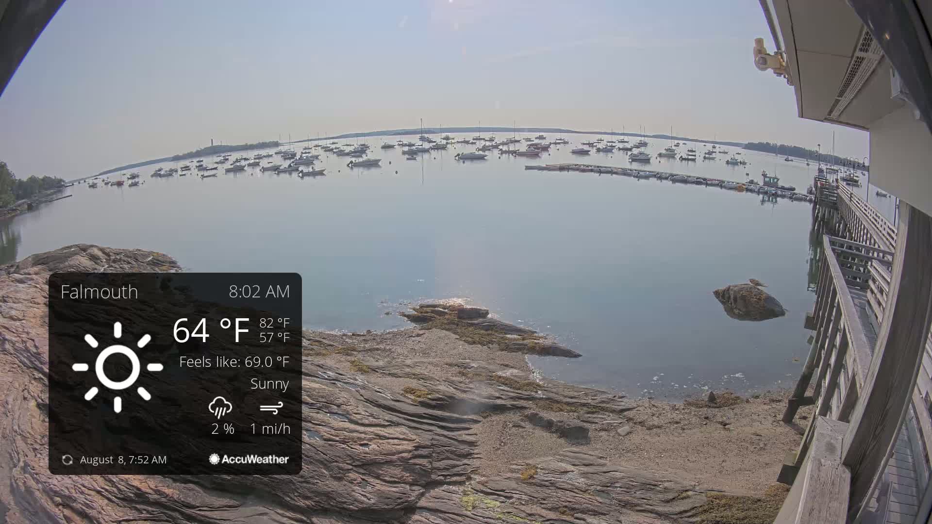 Falmouth Coast & Casco Bay Live Cam - Falmouth, Cumberland, Maine, USA