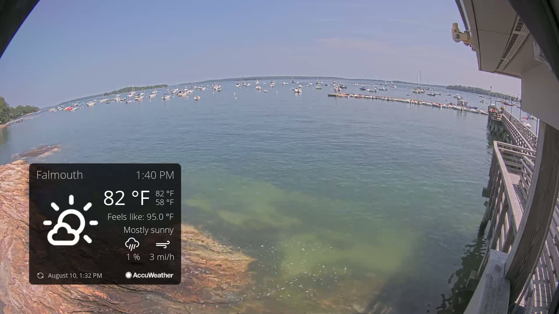 Falmouth Coast & Casco Bay Live Cam - Falmouth, Cumberland, Maine, USA