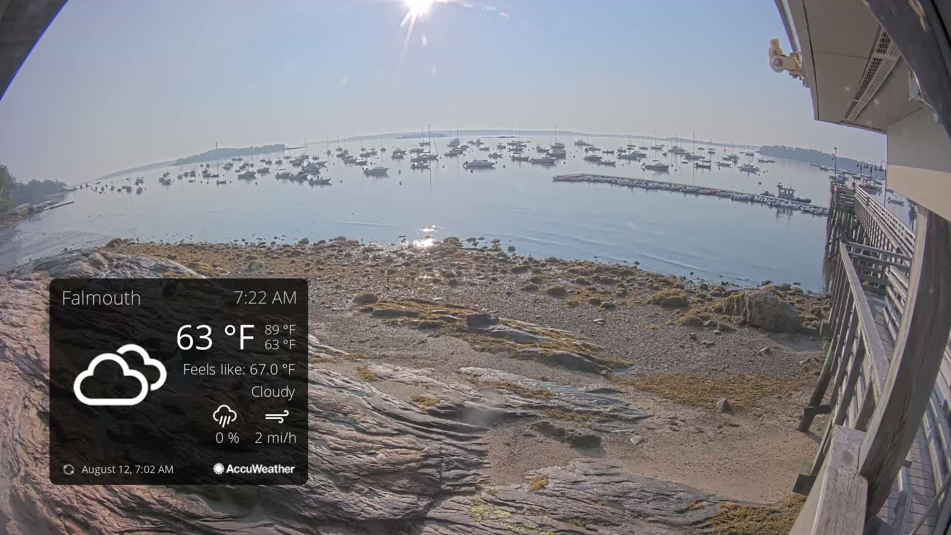 Falmouth Coast & Casco Bay Live Cam - Falmouth, Cumberland, Maine, USA