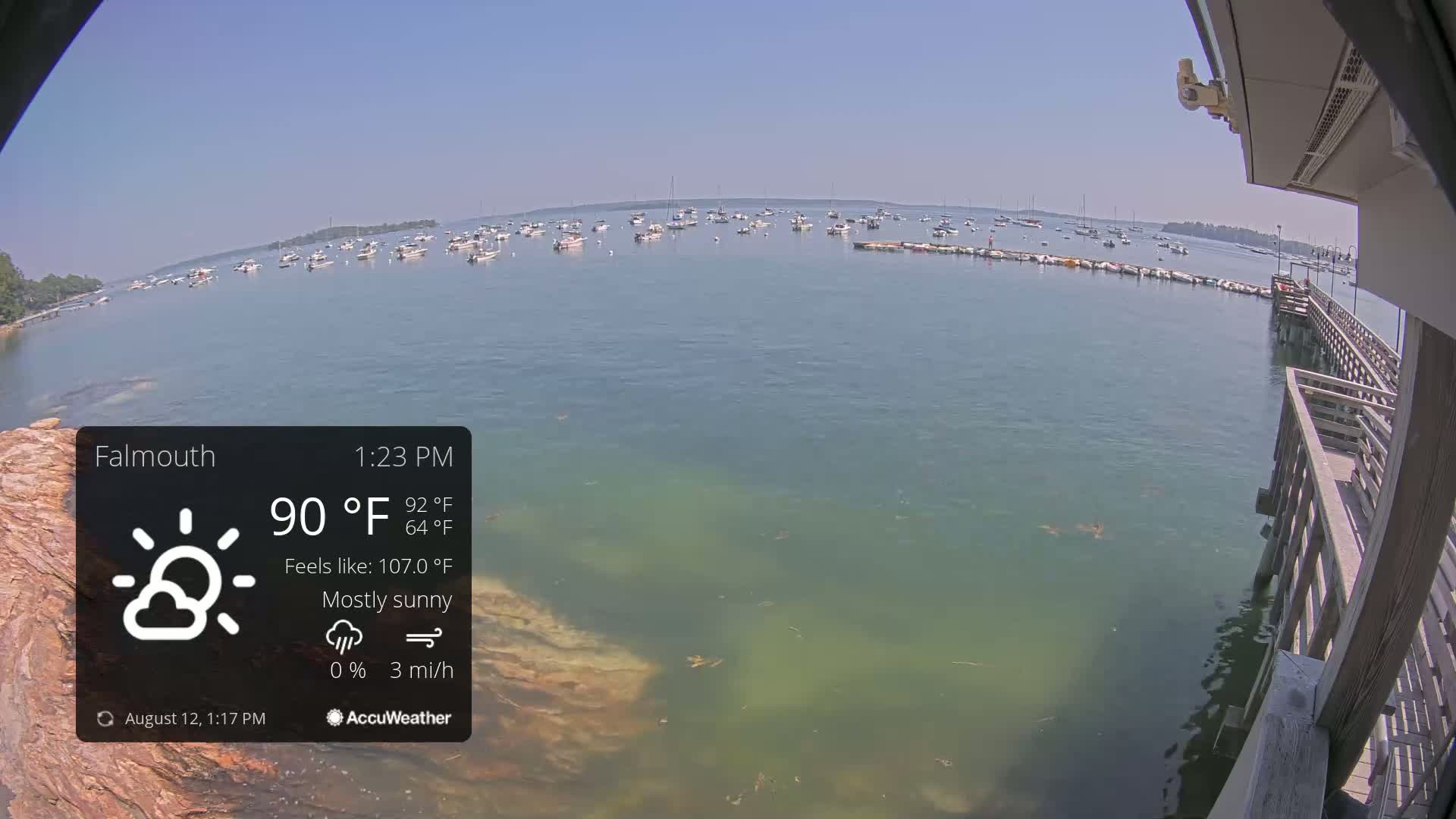 Falmouth Coast & Casco Bay Live Cam - Falmouth, Cumberland, Maine, USA