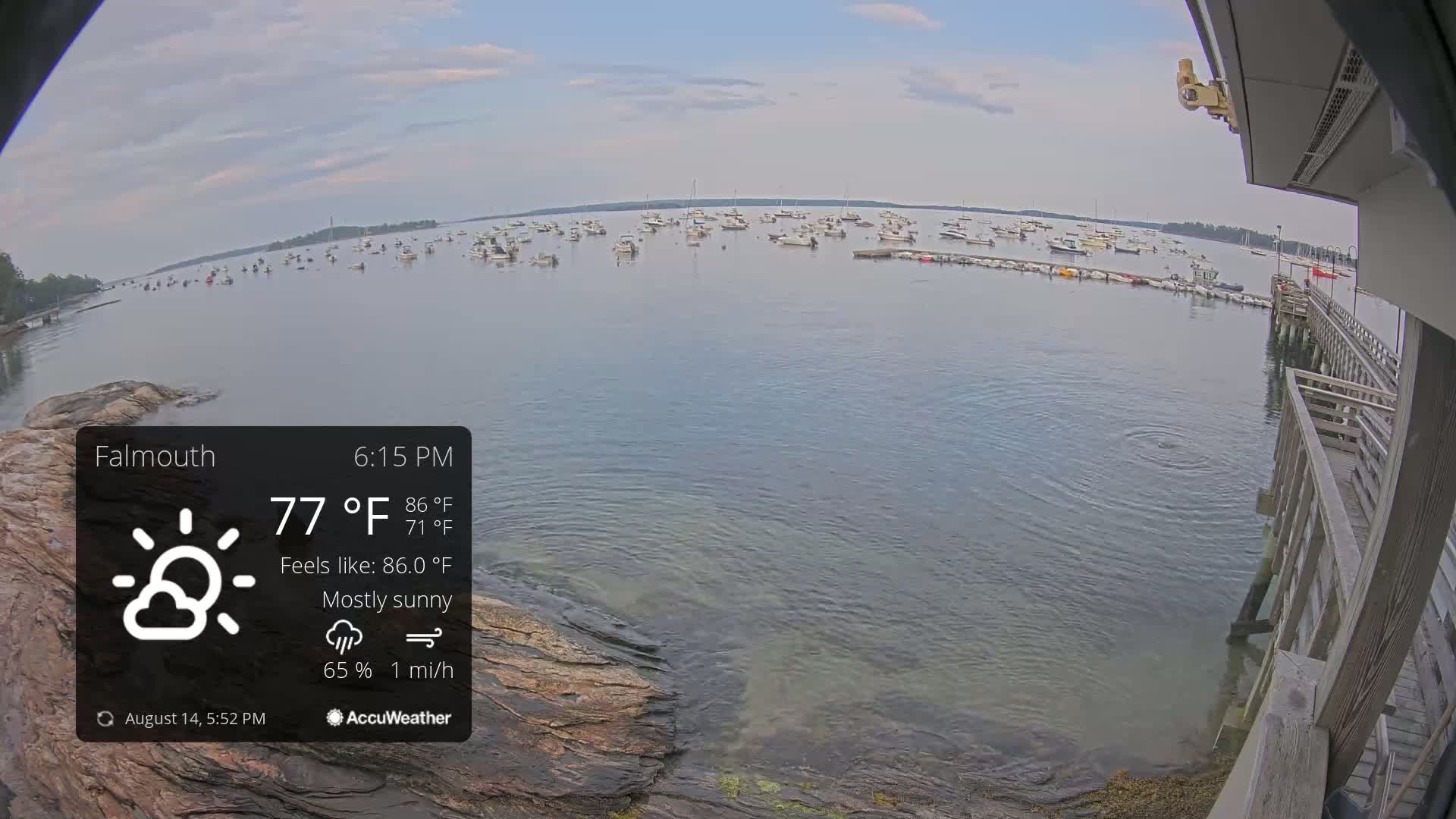 Falmouth Coast & Casco Bay Live Cam - Falmouth, Cumberland, Maine, USA