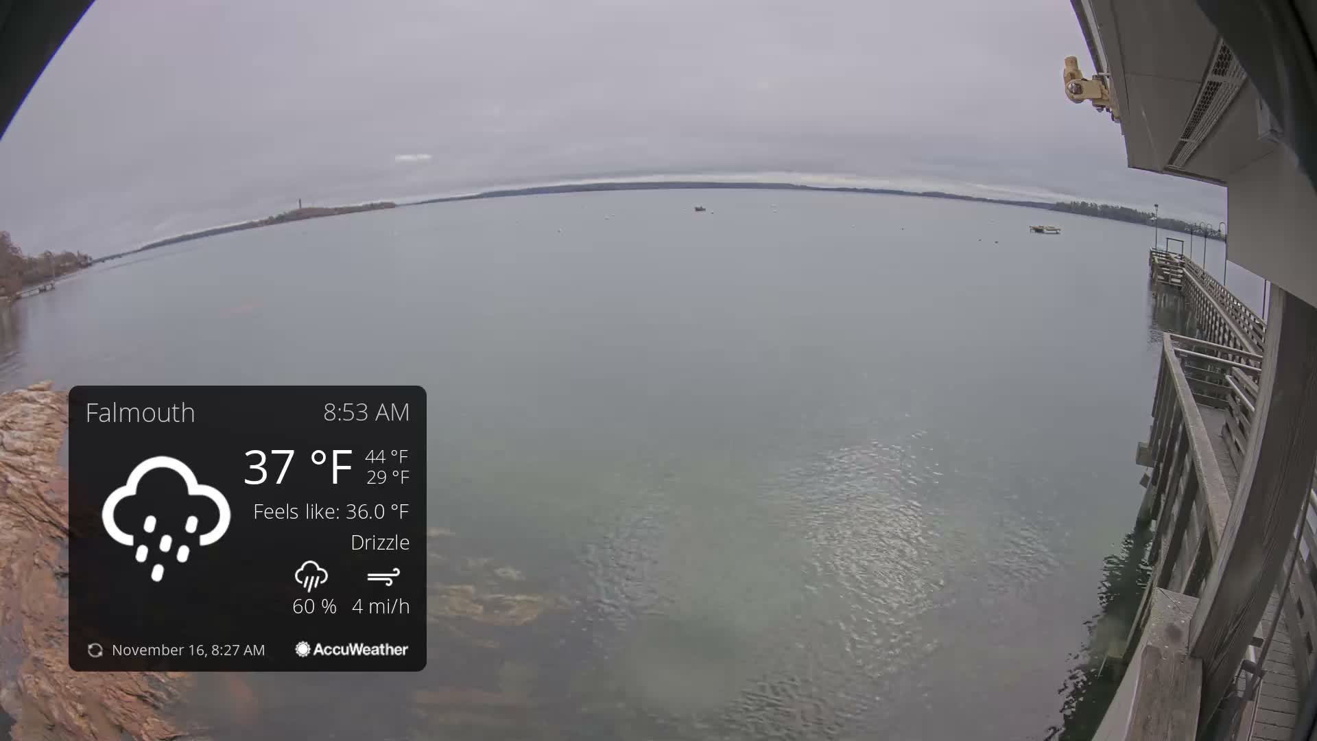 Falmouth Coast & Casco Bay Live Cam - Falmouth, Cumberland, Maine, USA