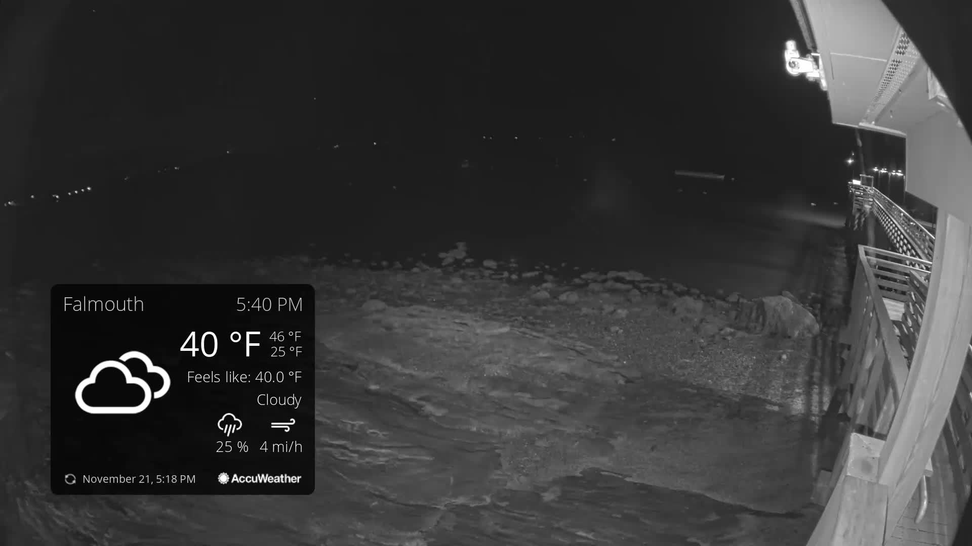 Falmouth Coast & Casco Bay Live Cam - Falmouth, Cumberland, Maine, USA