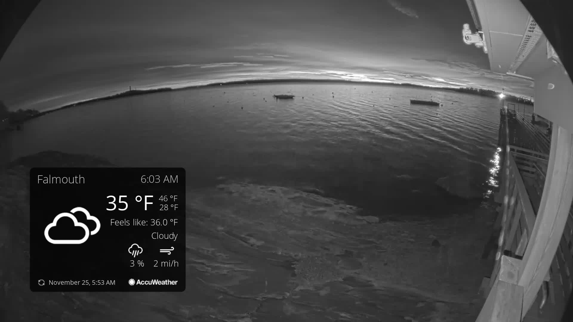 Falmouth Coast & Casco Bay Live Cam - Falmouth, Cumberland, Maine, USA