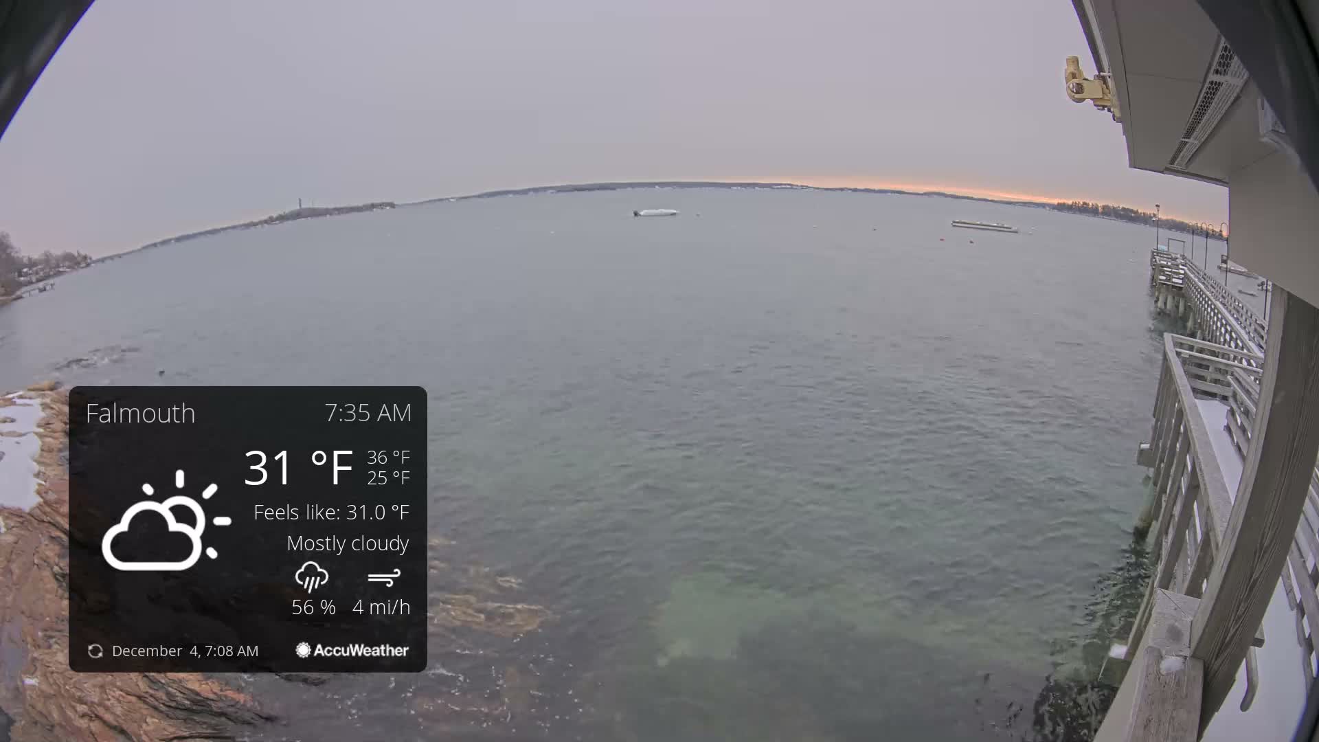 Falmouth Coast & Casco Bay Live Cam - Falmouth, Cumberland, Maine, USA