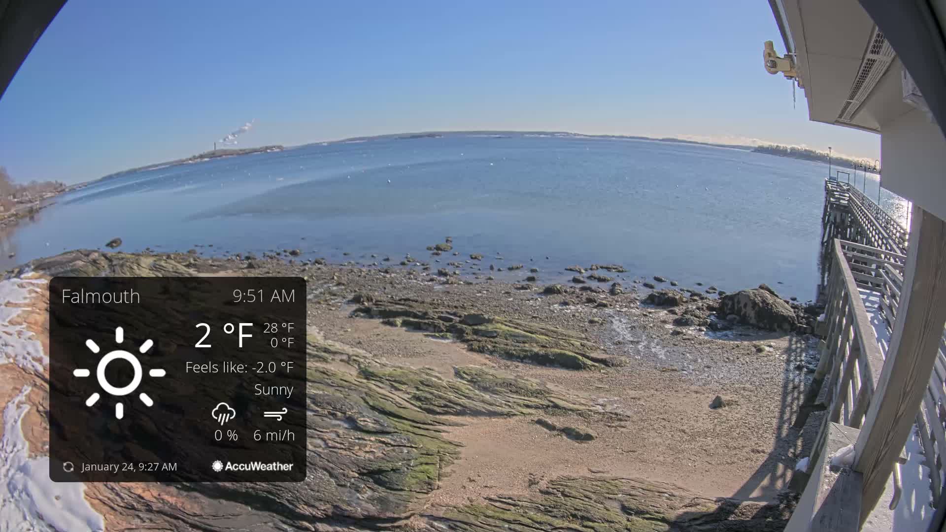 Falmouth Coast & Casco Bay Live Cam - Falmouth, Cumberland, Maine, USA