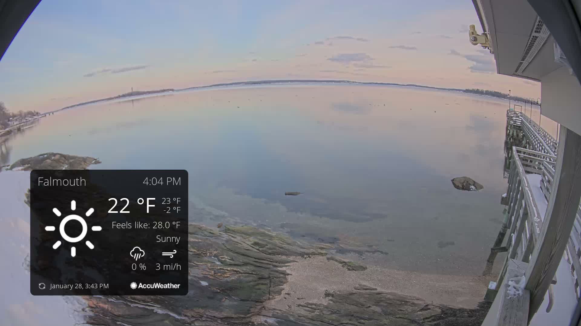 Falmouth Coast & Casco Bay Live Cam - Falmouth, Cumberland, Maine, USA