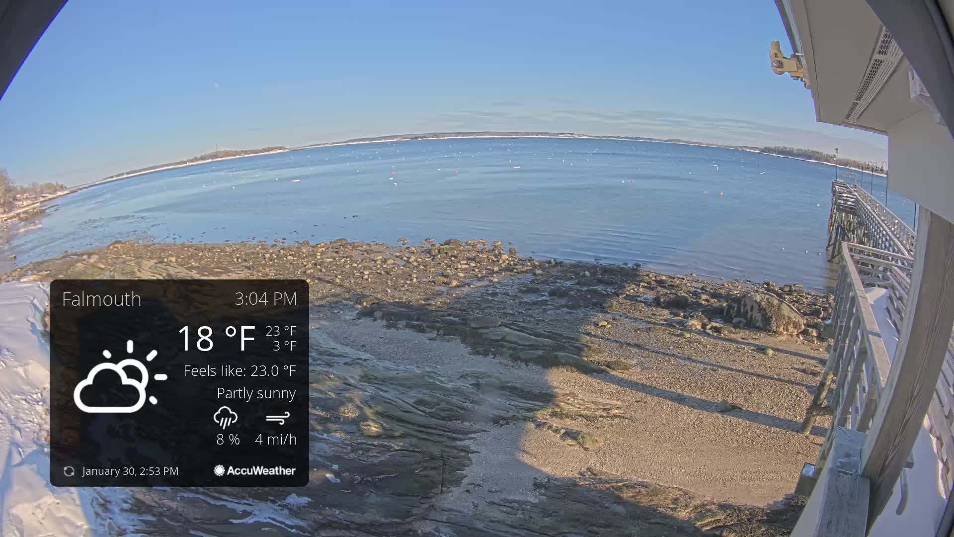 Falmouth Coast & Casco Bay Live Cam - Falmouth, Cumberland, Maine, USA