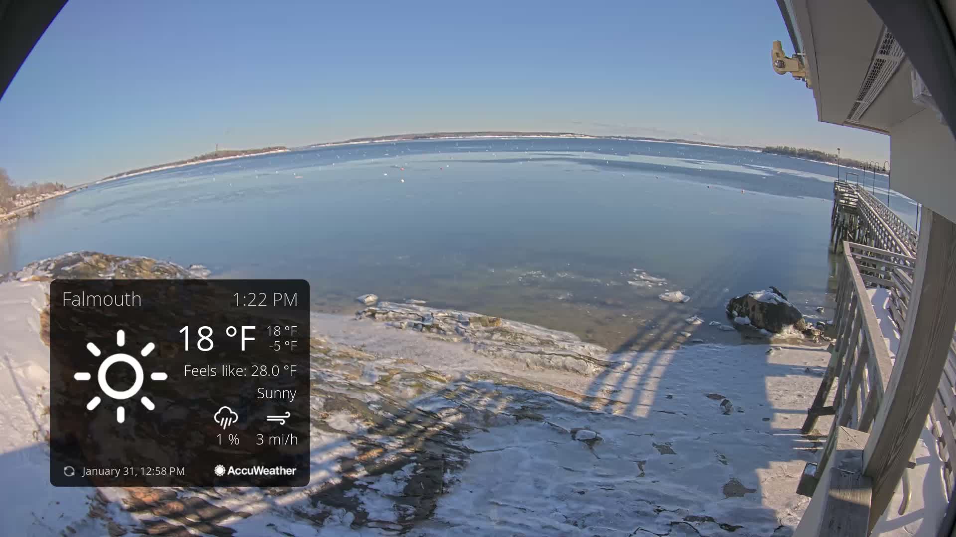 Falmouth Coast & Casco Bay Live Cam - Falmouth, Cumberland, Maine, USA
