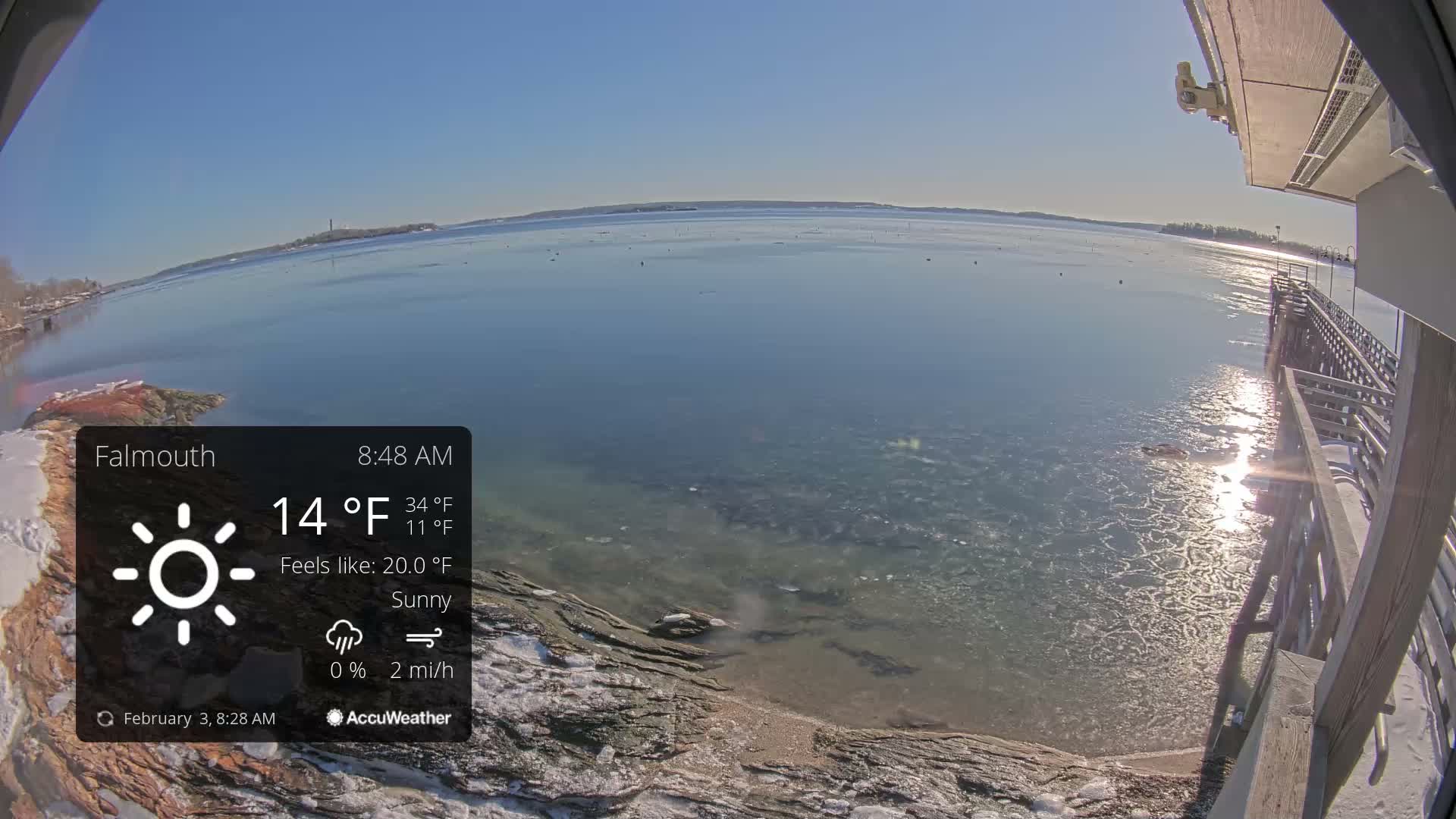 Falmouth Coast & Casco Bay Live Cam - Falmouth, Cumberland, Maine, USA