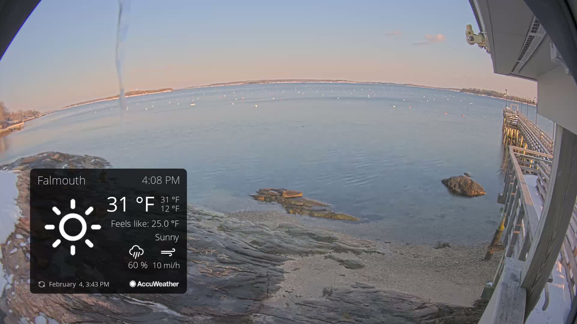 Falmouth Coast & Casco Bay Live Cam - Falmouth, Cumberland, Maine, USA