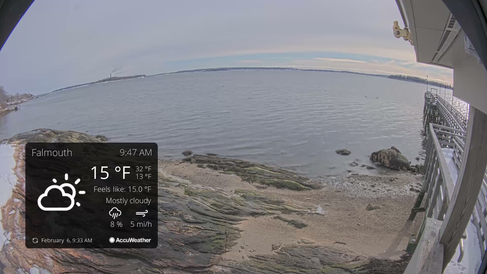 Falmouth Coast & Casco Bay Live Cam - Falmouth, Cumberland, Maine, USA