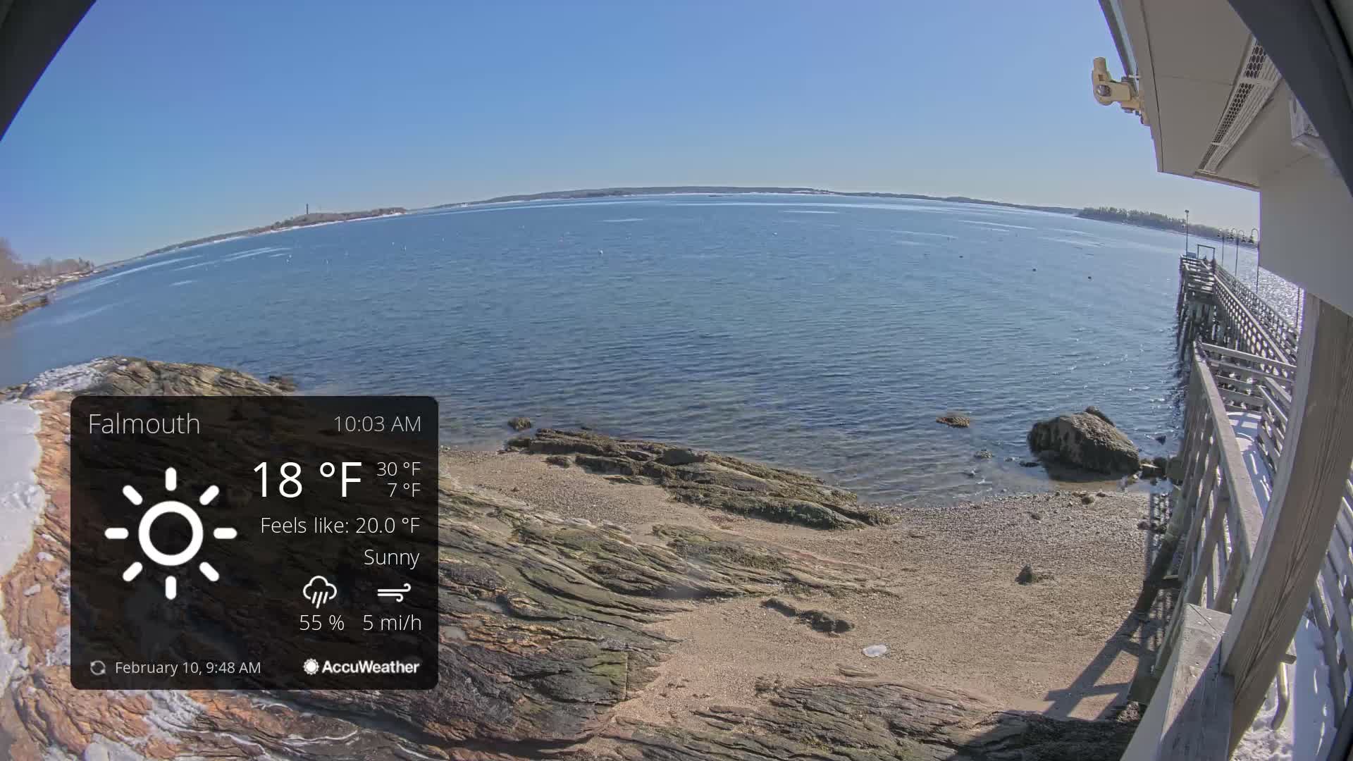 Falmouth Coast & Casco Bay Live Cam - Falmouth, Cumberland, Maine, USA