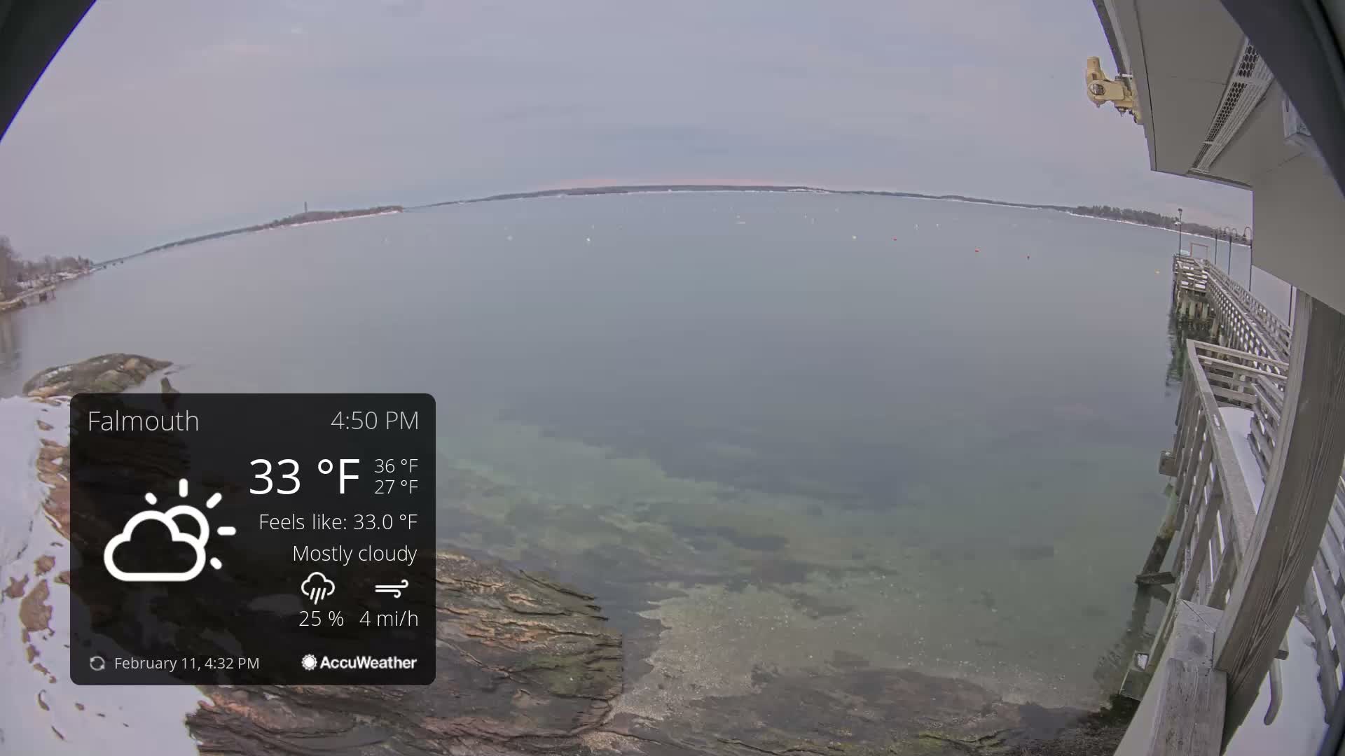 Falmouth Coast & Casco Bay Live Cam - Falmouth, Cumberland, Maine, USA