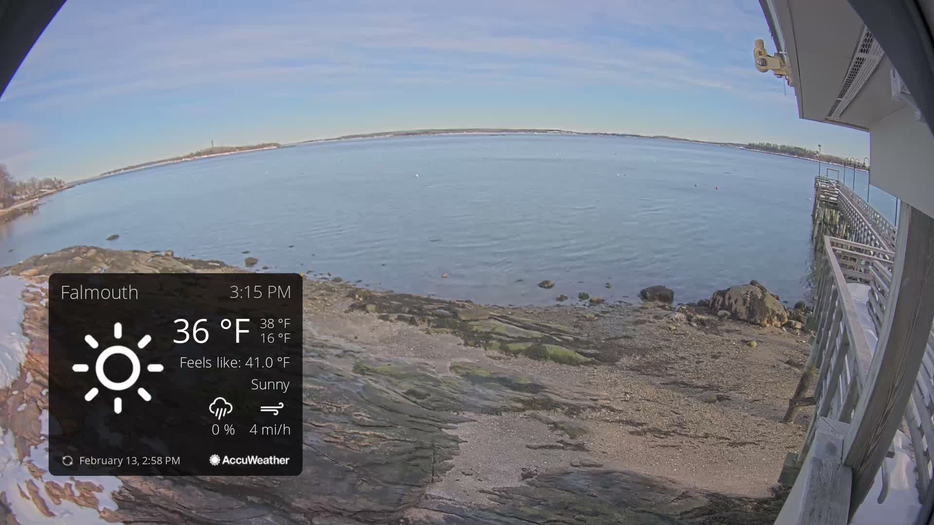 Falmouth Coast & Casco Bay Live Cam - Falmouth, Cumberland, Maine, USA