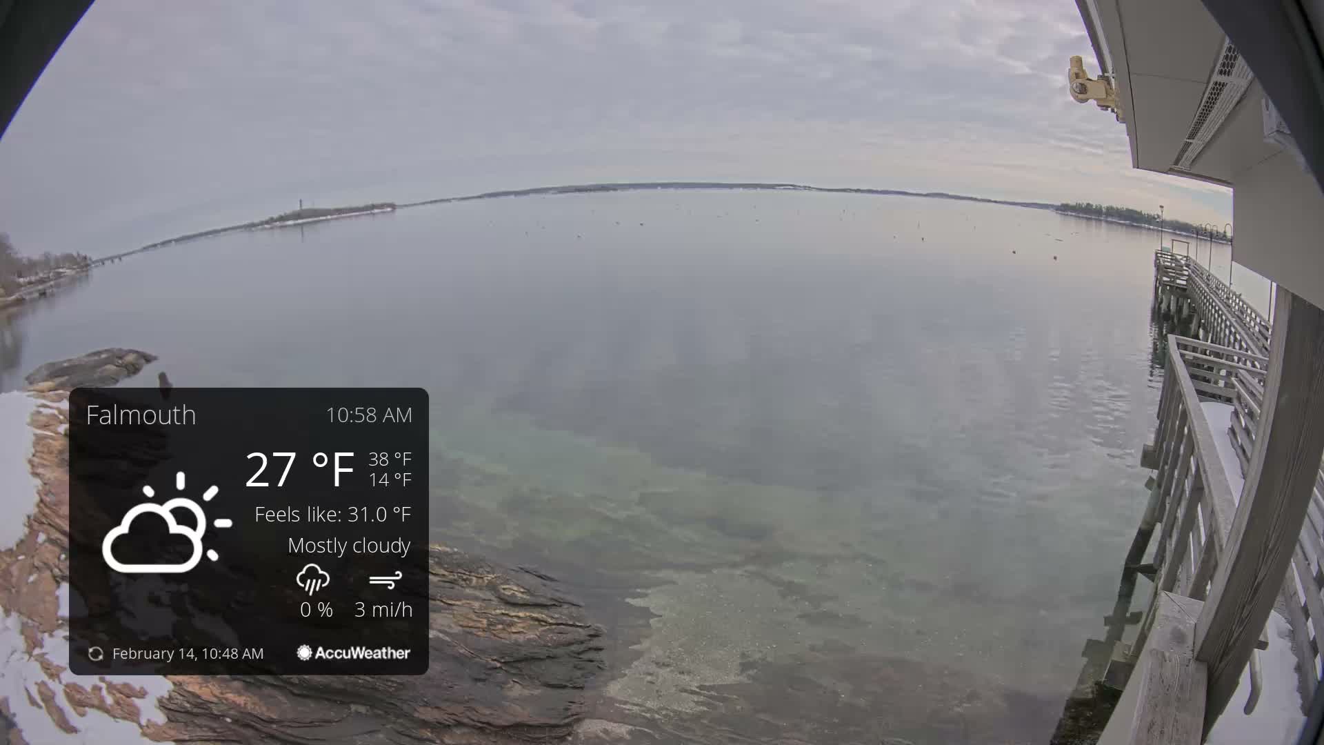 Falmouth Coast & Casco Bay Live Cam - Falmouth, Cumberland, Maine, USA