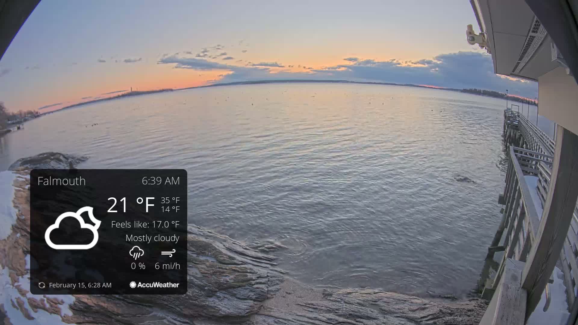 Falmouth Coast & Casco Bay Live Cam - Falmouth, Cumberland, Maine, USA