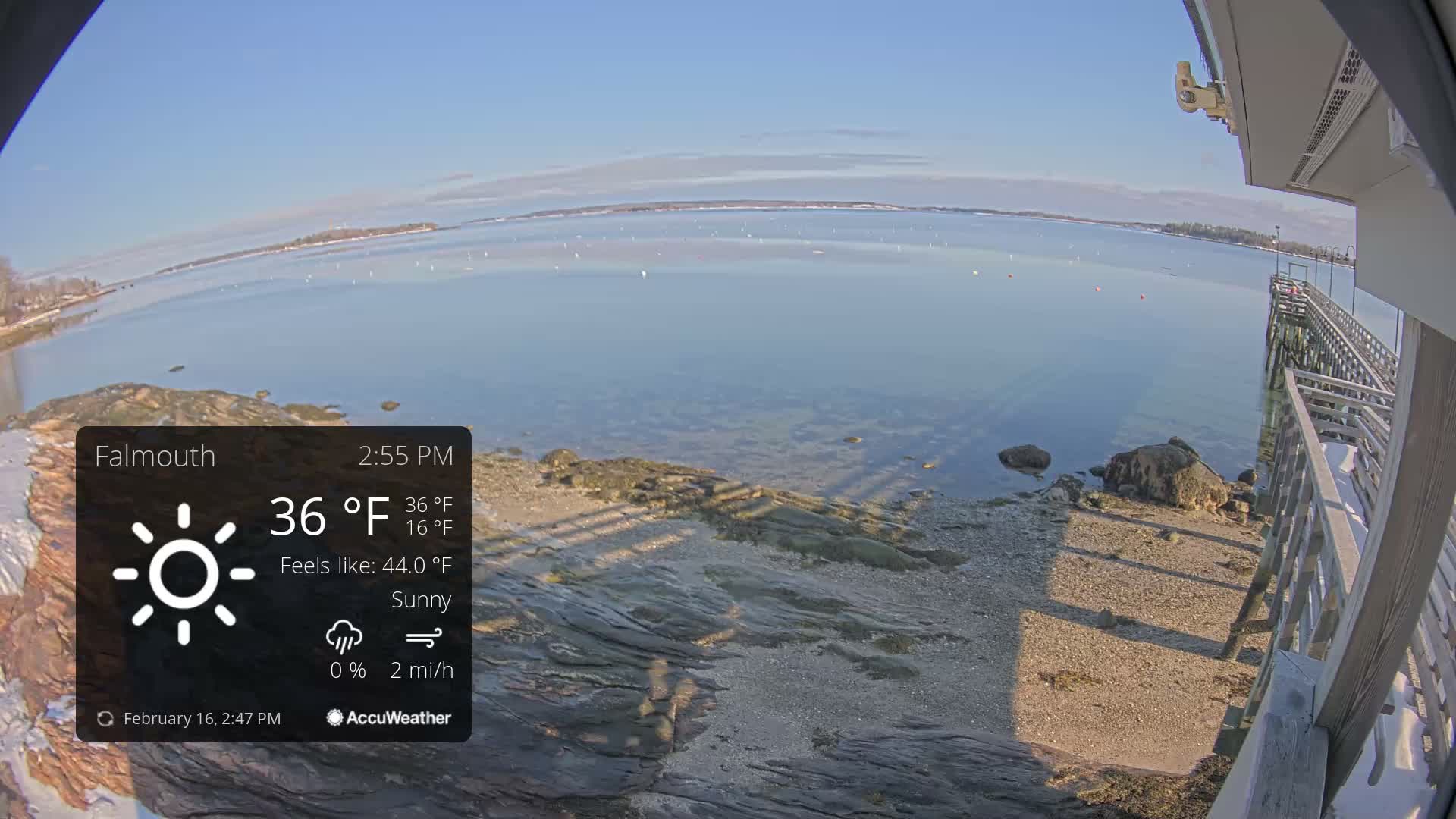 Falmouth Coast & Casco Bay Live Cam - Falmouth, Cumberland, Maine, USA