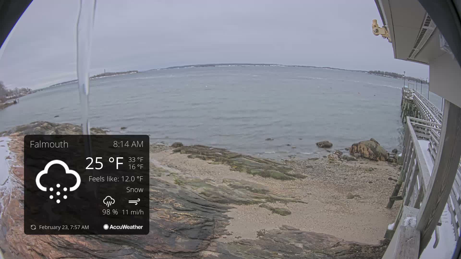 Falmouth Coast & Casco Bay Live Cam - Falmouth, Cumberland, Maine, USA
