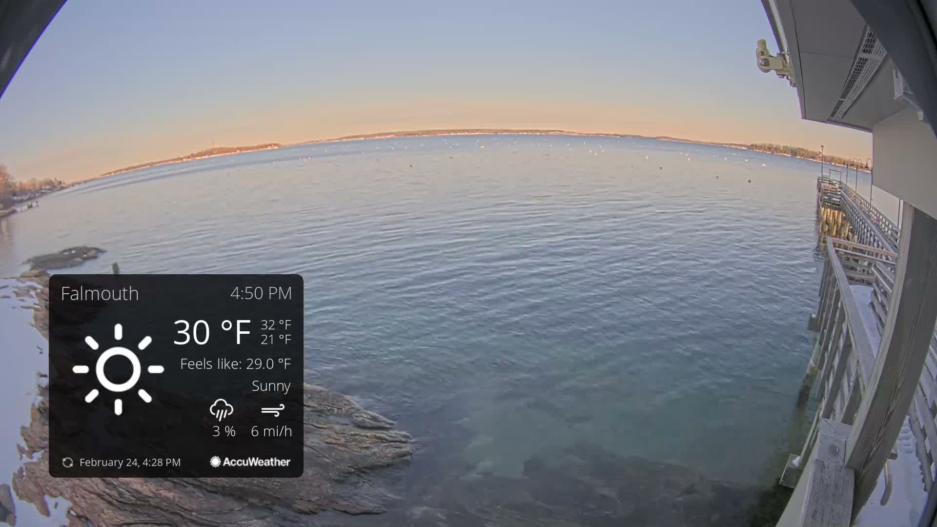 Falmouth Coast & Casco Bay Live Cam - Falmouth, Cumberland, Maine, USA