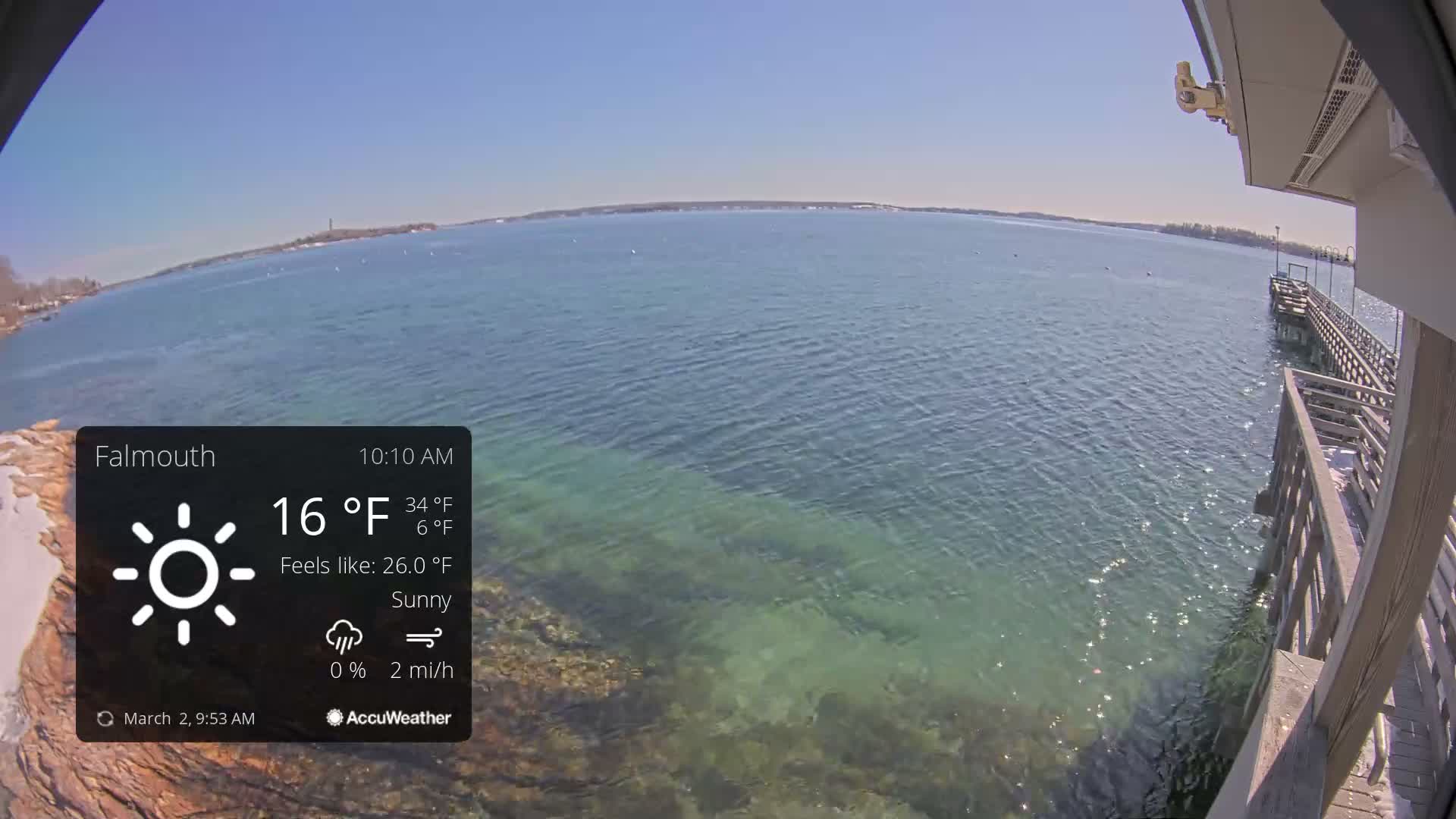 Falmouth Coast & Casco Bay Live Cam - Falmouth, Cumberland, Maine, USA