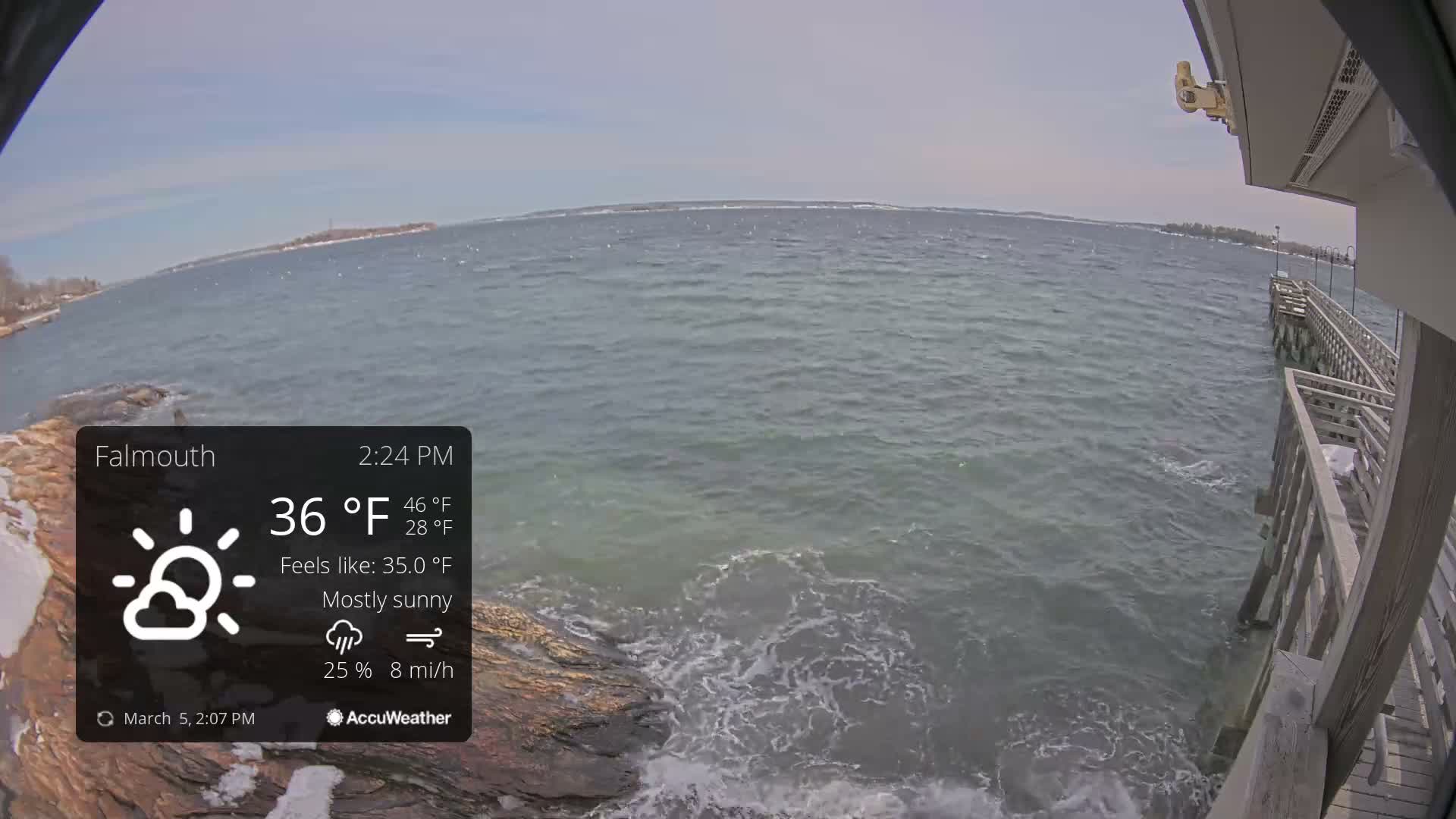 Falmouth Coast & Casco Bay Live Cam - Falmouth, Cumberland, Maine, USA