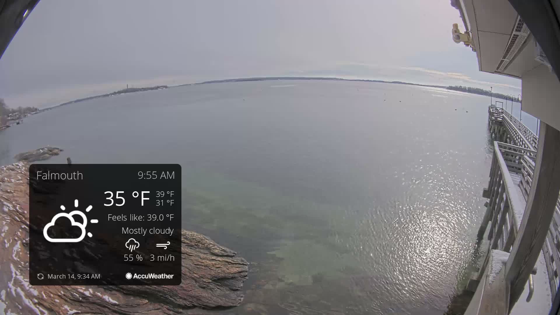 Falmouth Coast & Casco Bay Live Cam - Falmouth, Cumberland, Maine, USA