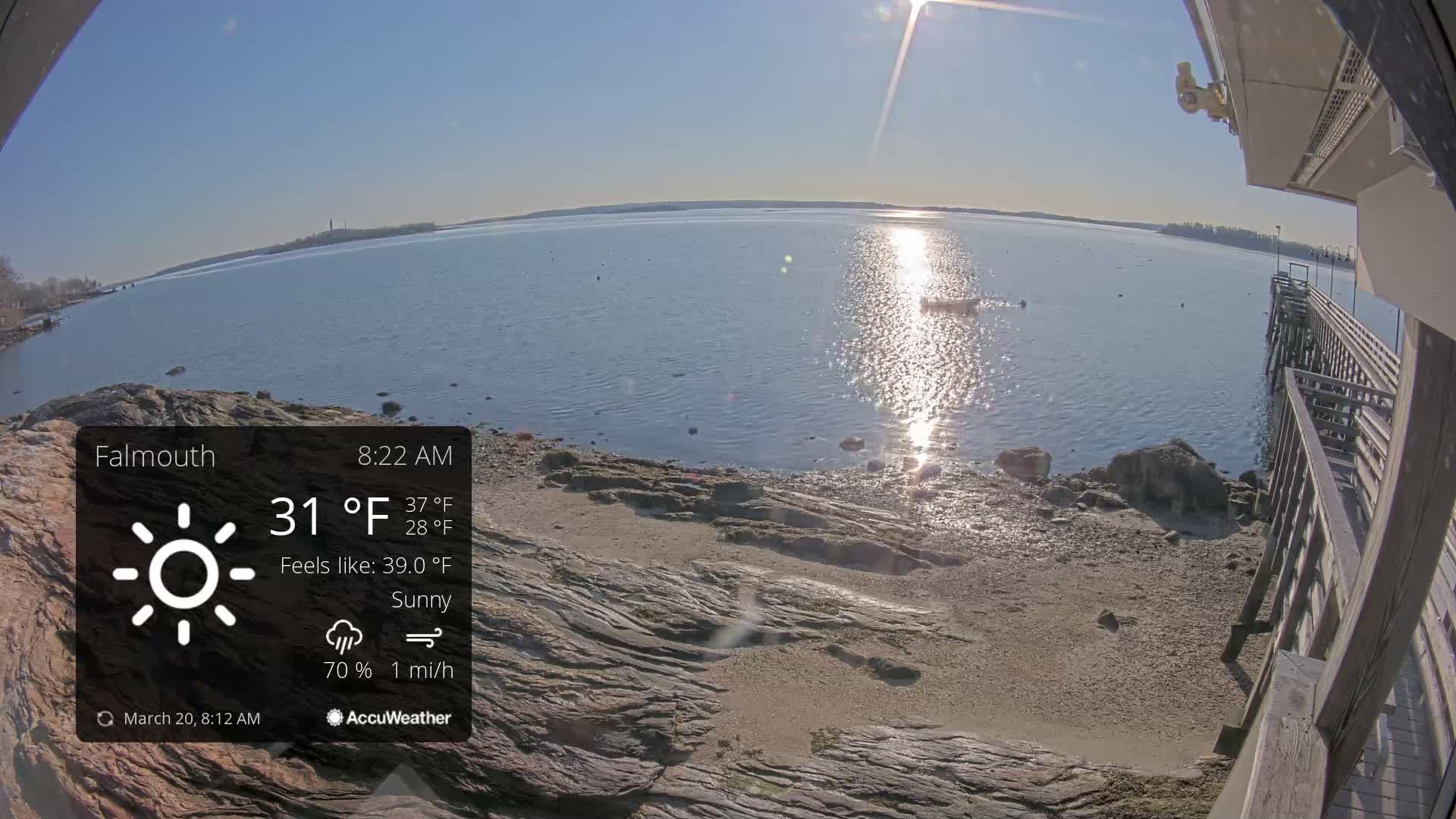 Falmouth Coast & Casco Bay Live Cam - Falmouth, Cumberland, Maine, USA