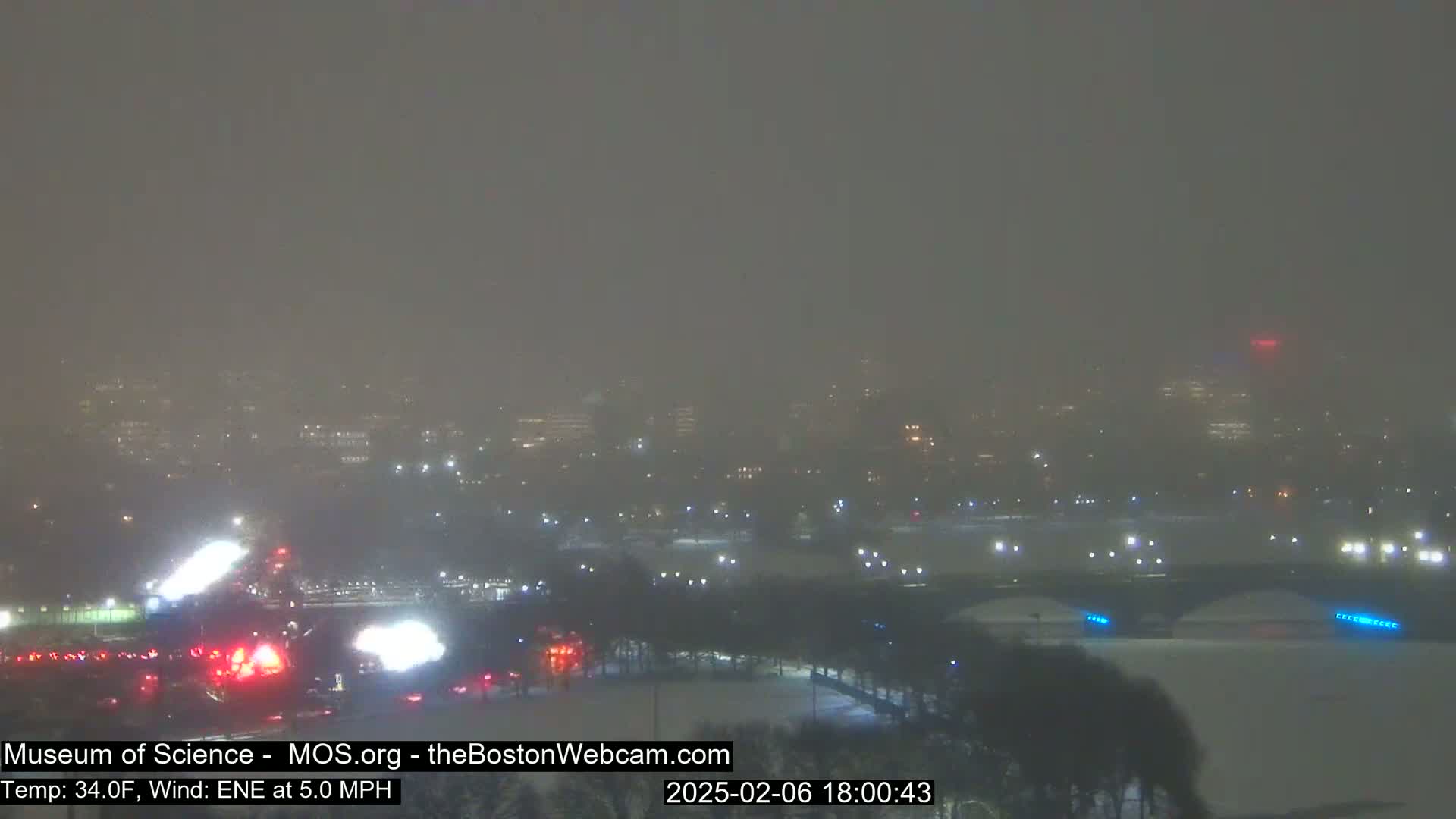 Charles River & Boston City View Live Cam - Boston, Massachusetts, USA