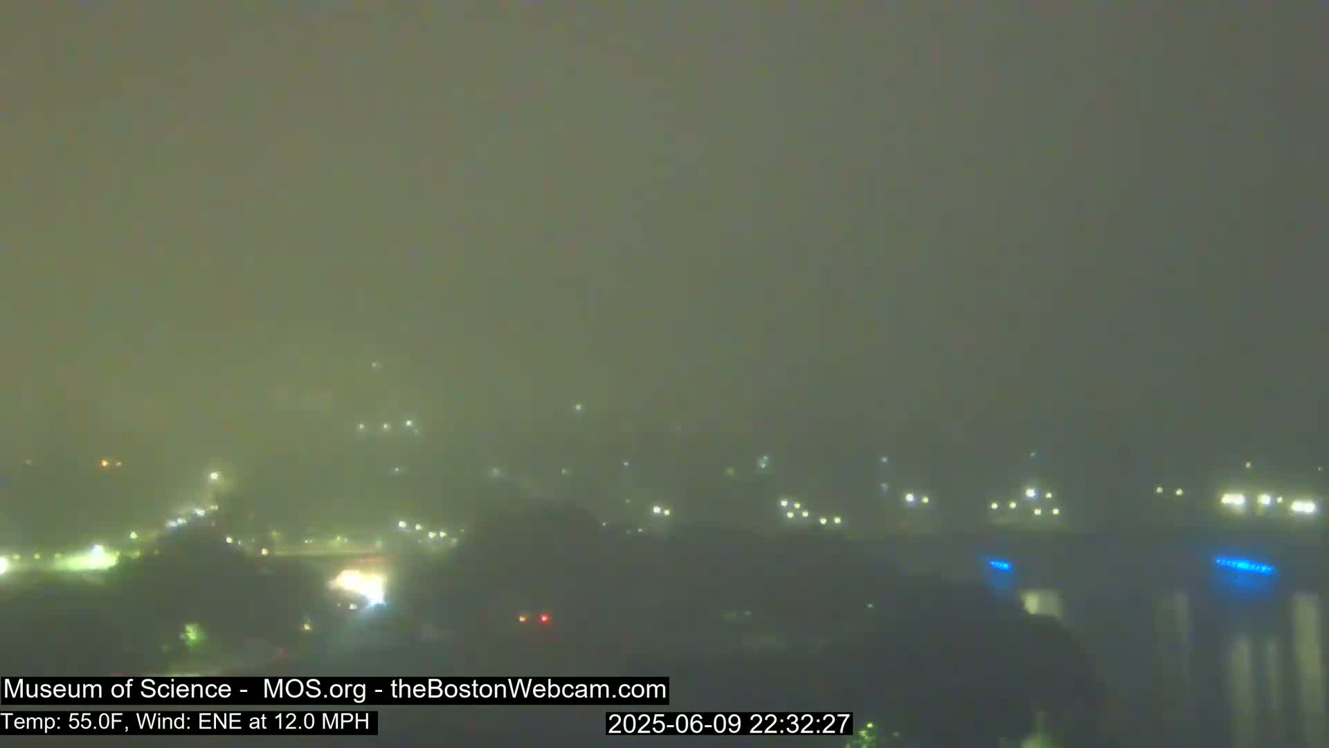 Charles River & Boston City View Live Cam - Boston, Massachusetts, USA