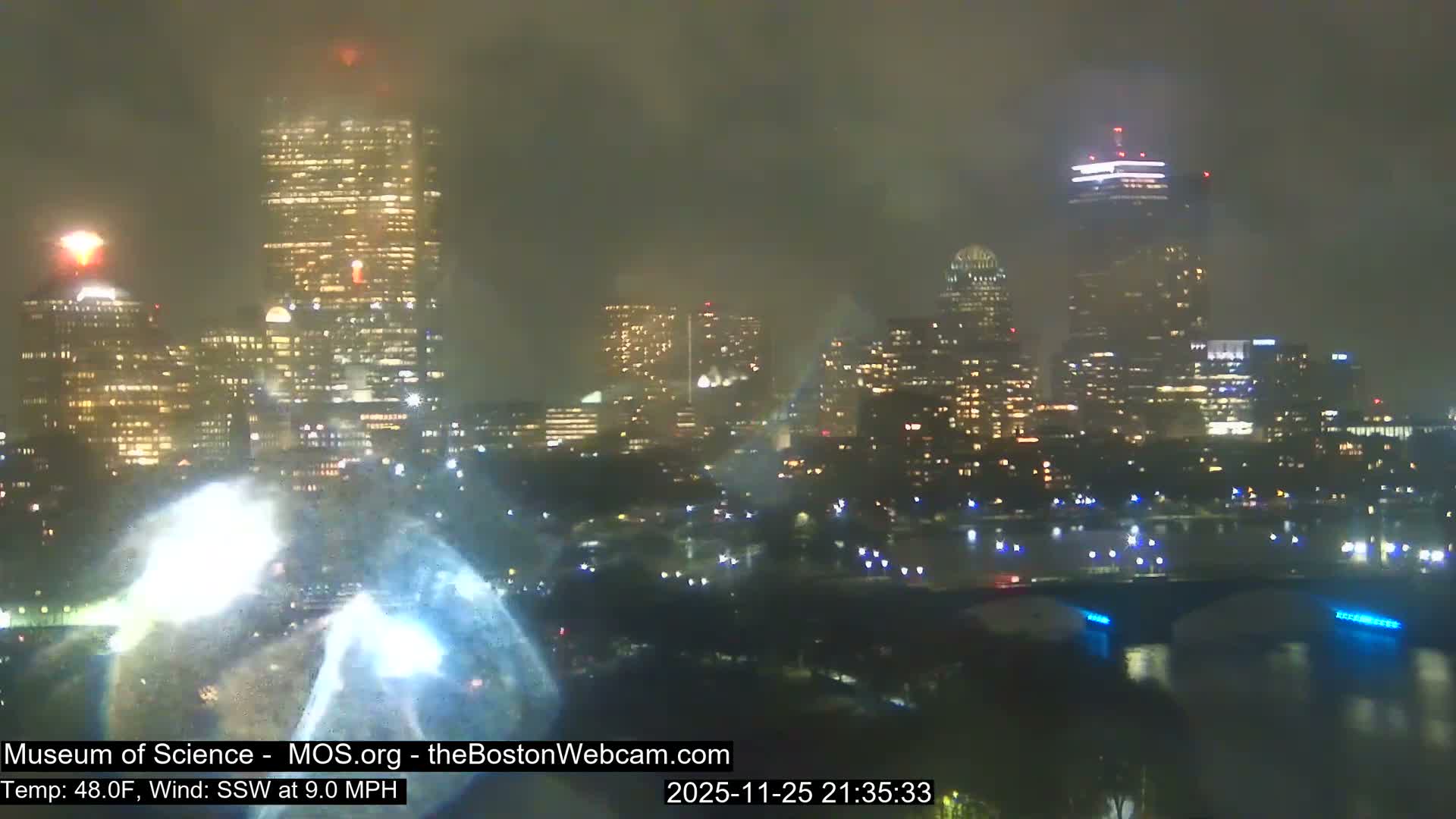 Charles River & Boston City View Live Cam - Boston, Massachusetts, USA