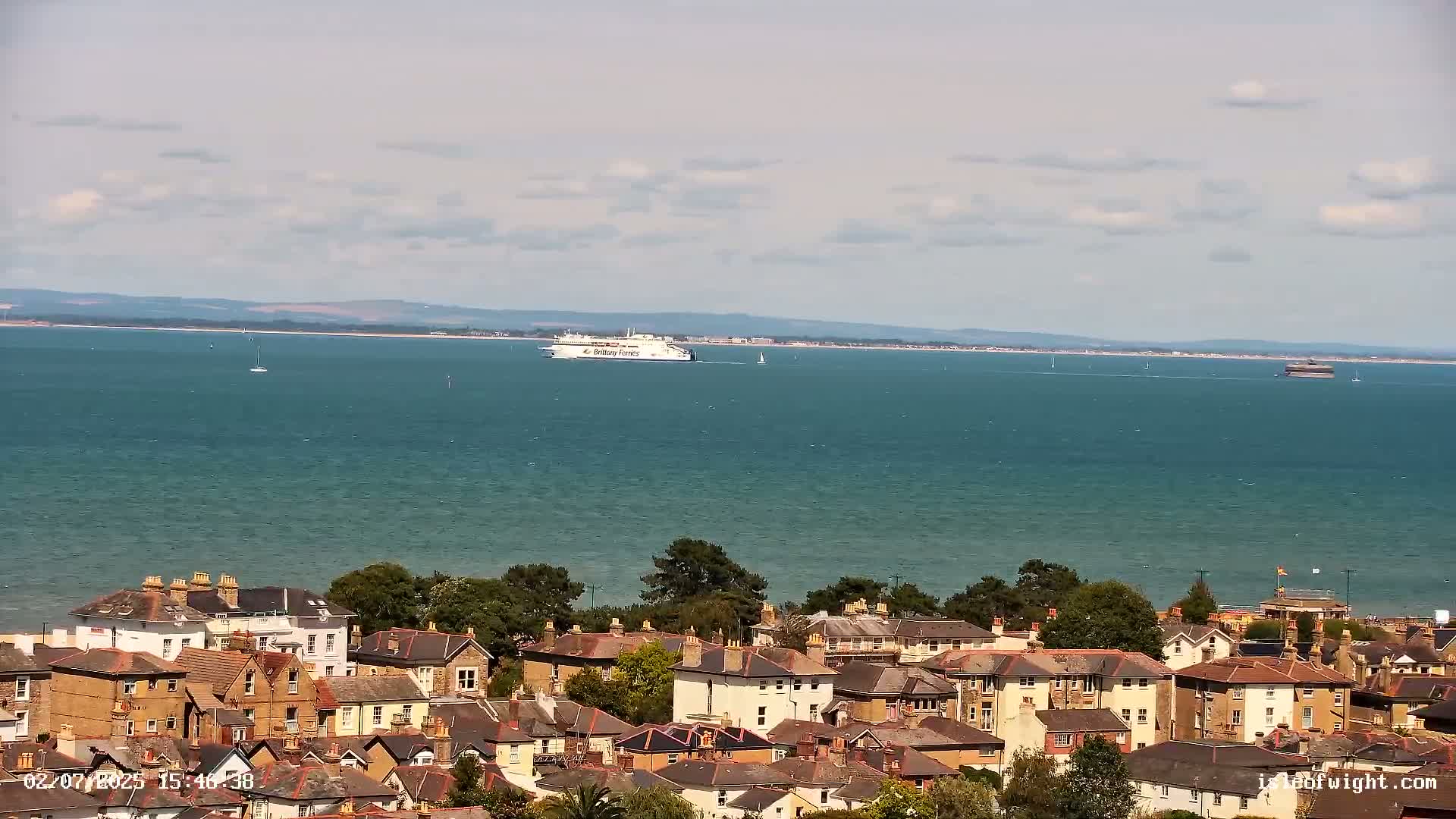 Isle of Wight Ryde / Solent / Southsea/ Portsmuth Scene Live Cam - Ryde, Isle of Wight, South East, England, United Kingdom